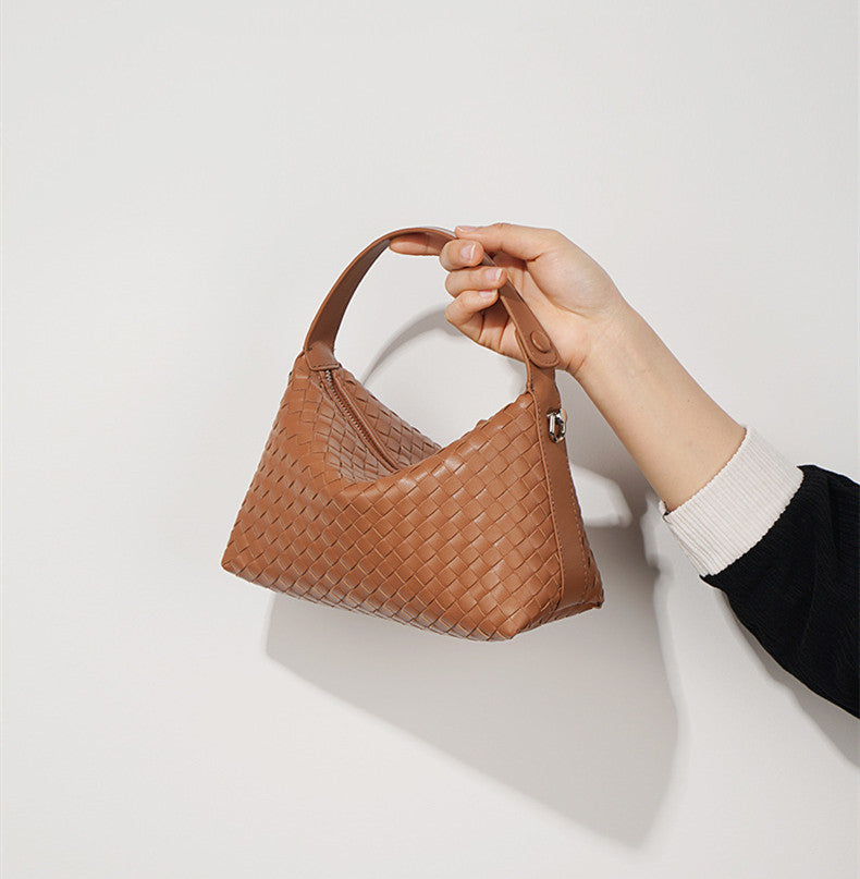 Stylish Woven Everyday Tote Bag for Women - Lightweight & Durable Handbag for Work, Shopping & Beach Outings
