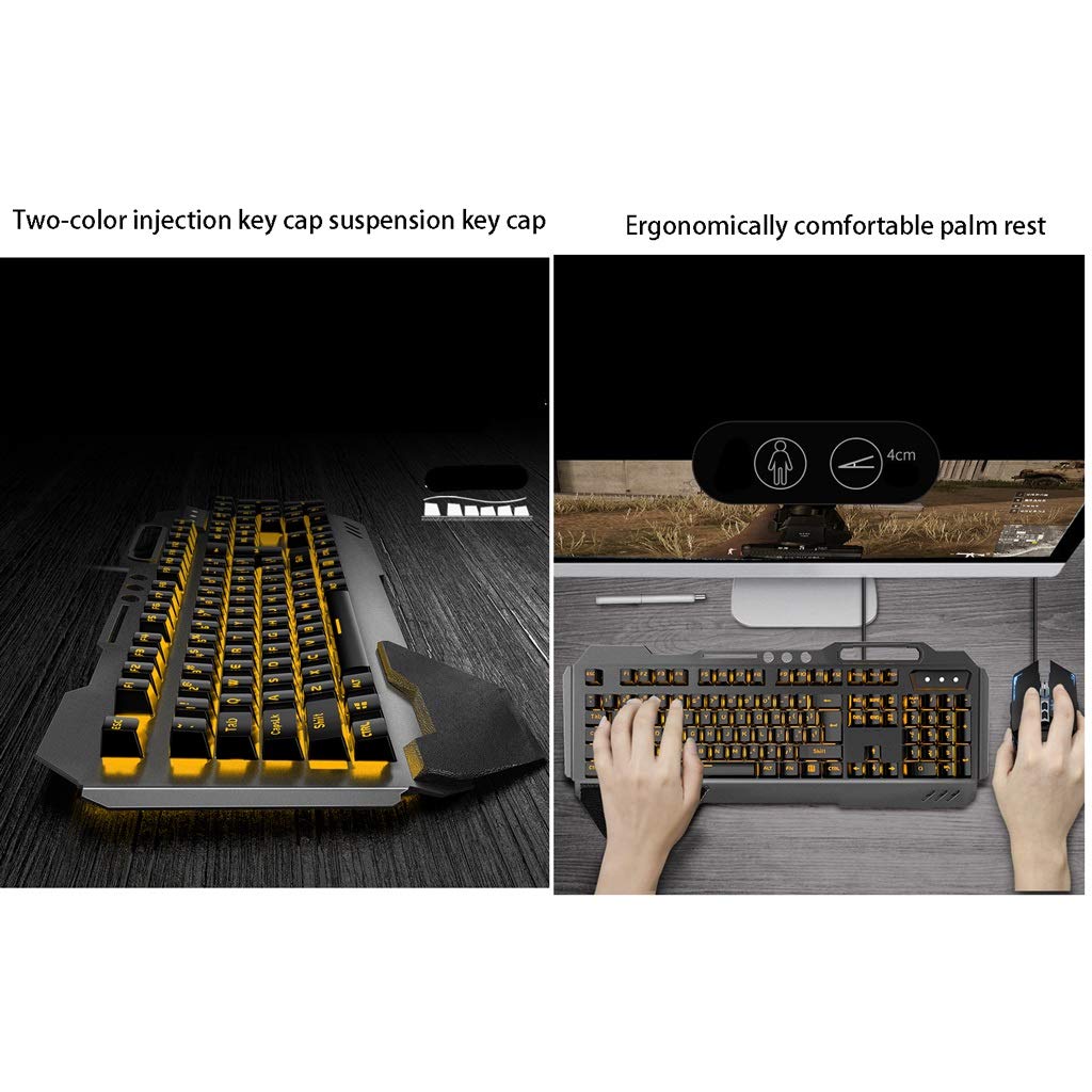 ARCH Gaming Keyboard Mouse Headset Combo - USB Mechanical Keyboard for Windows PC, Laptop & Desktop Computers (RGB Backlit) - Perfect for Gaming, Office Work & Streaming