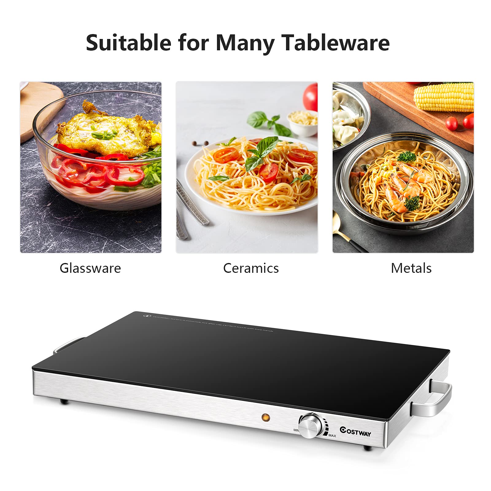ARLIME 3-Pack Electric Food Warming Trays - 22