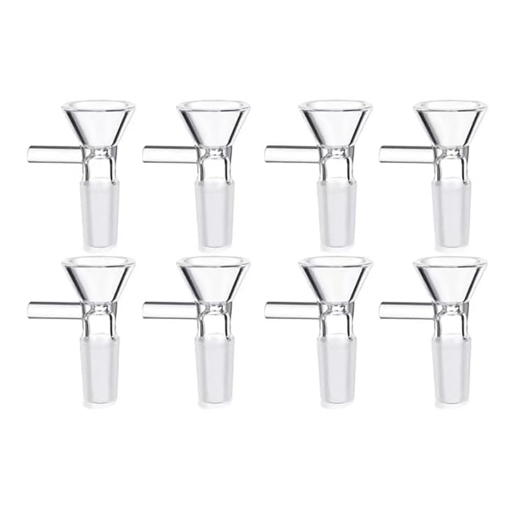 Premium Glass Funnel Set with Handle - 6PC Small Kitchen Funnels for Bottle Filling, Cooking Oil Transfer, Spice Storage - Ideal for Home Kitchen, Lab Use & DIY Projects - Durable & Portable Multi-Purpose Funnel Kit