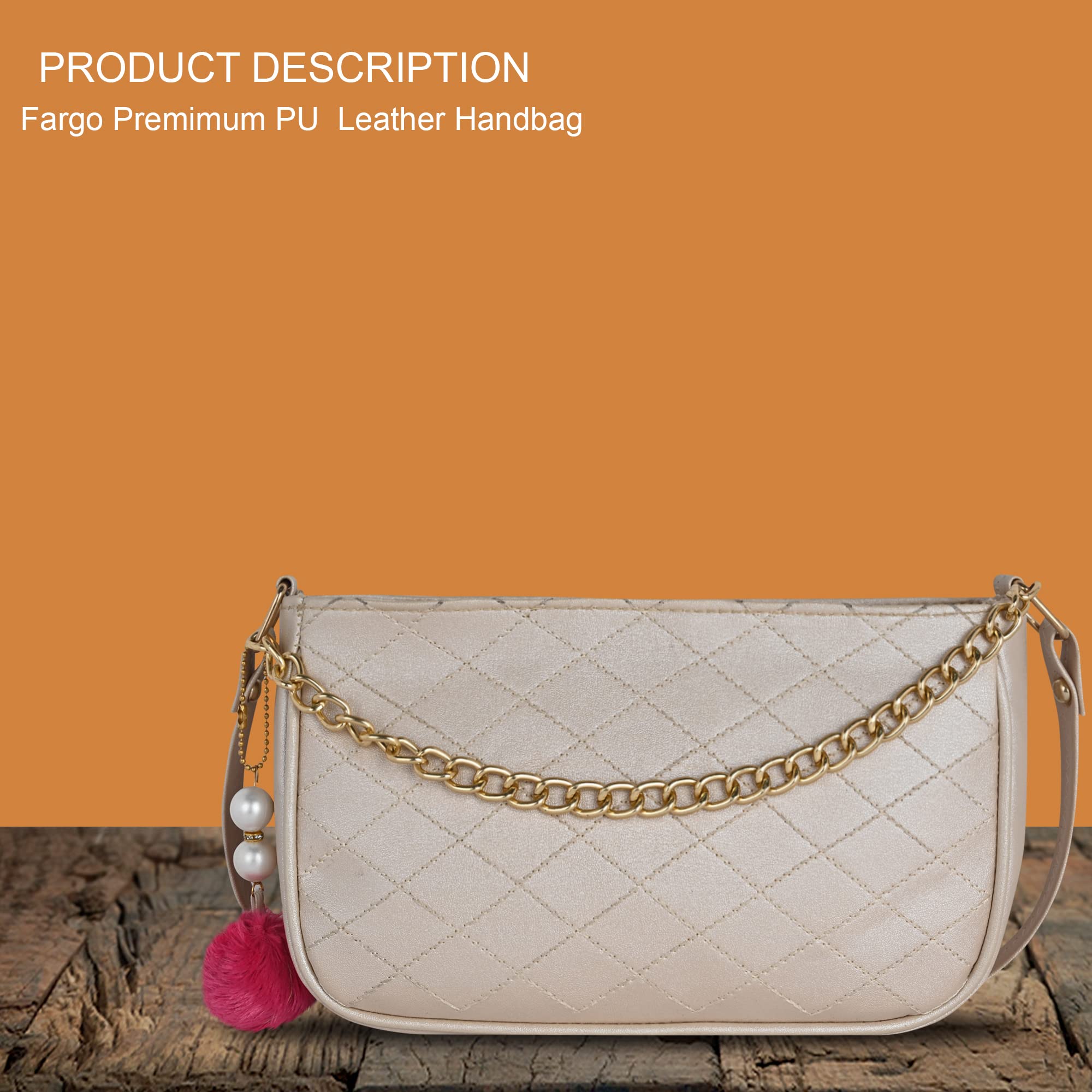 Fargo Women's PU Leather Crossbody Sling Bag with Chain Strap - Fashion Shoulder Purse for Daily Use, Travel & Shopping (300-305)