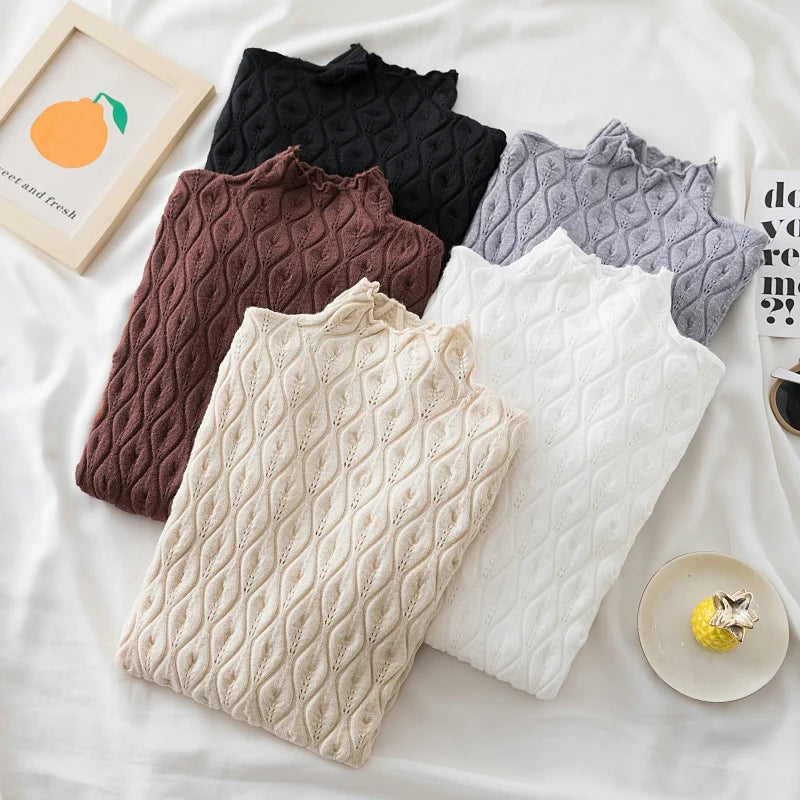 Luxury Cashmere Turtleneck Sweater for Women - Soft Warm Winter Pullover - Perfect for Office, Dating & Holiday Outfits
