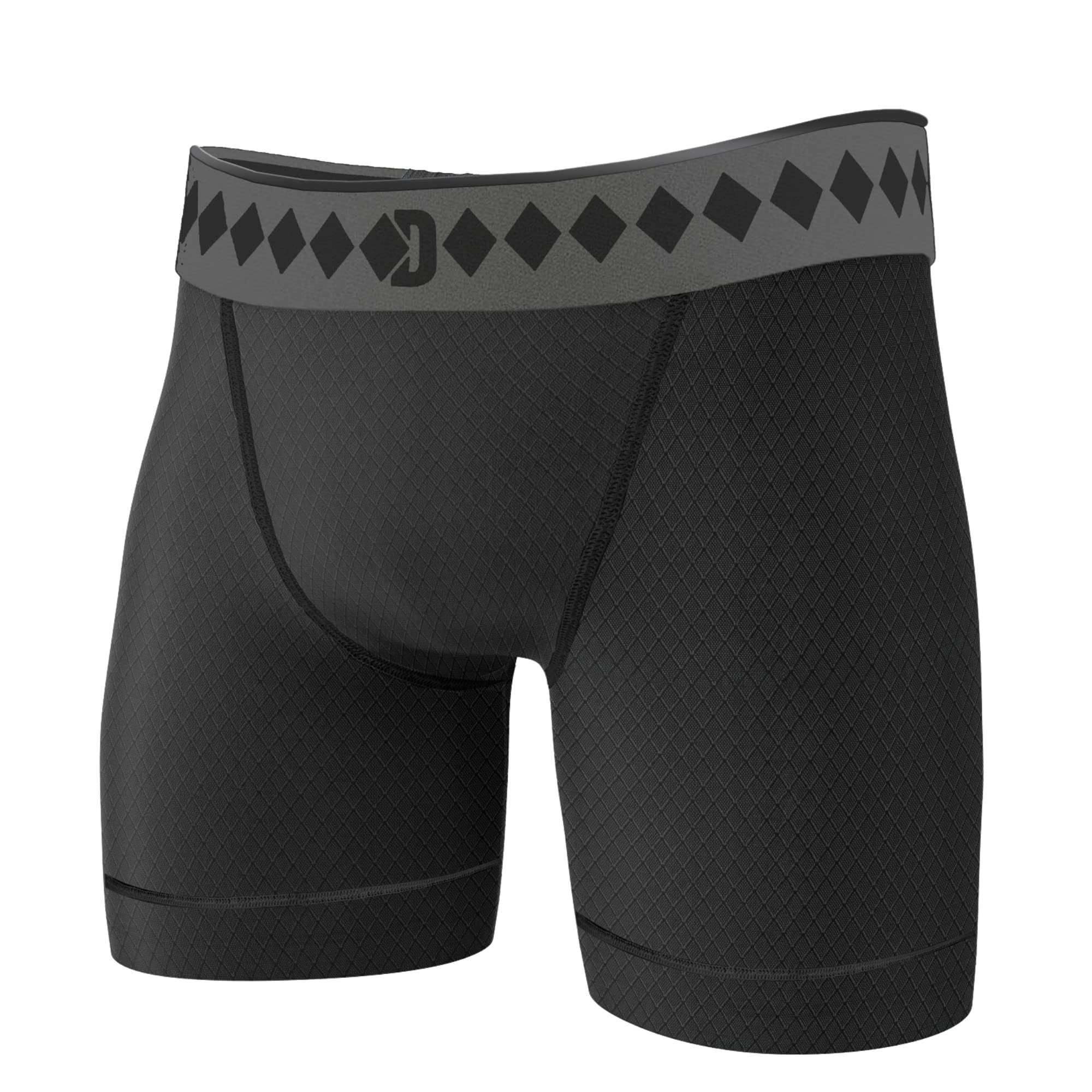 Premium Diamond MMA Compression Performance Shorts with Built-in Jock Strap - Black | High-Performance Fight & Training Gear for MMA, BJJ, Boxing & Workouts