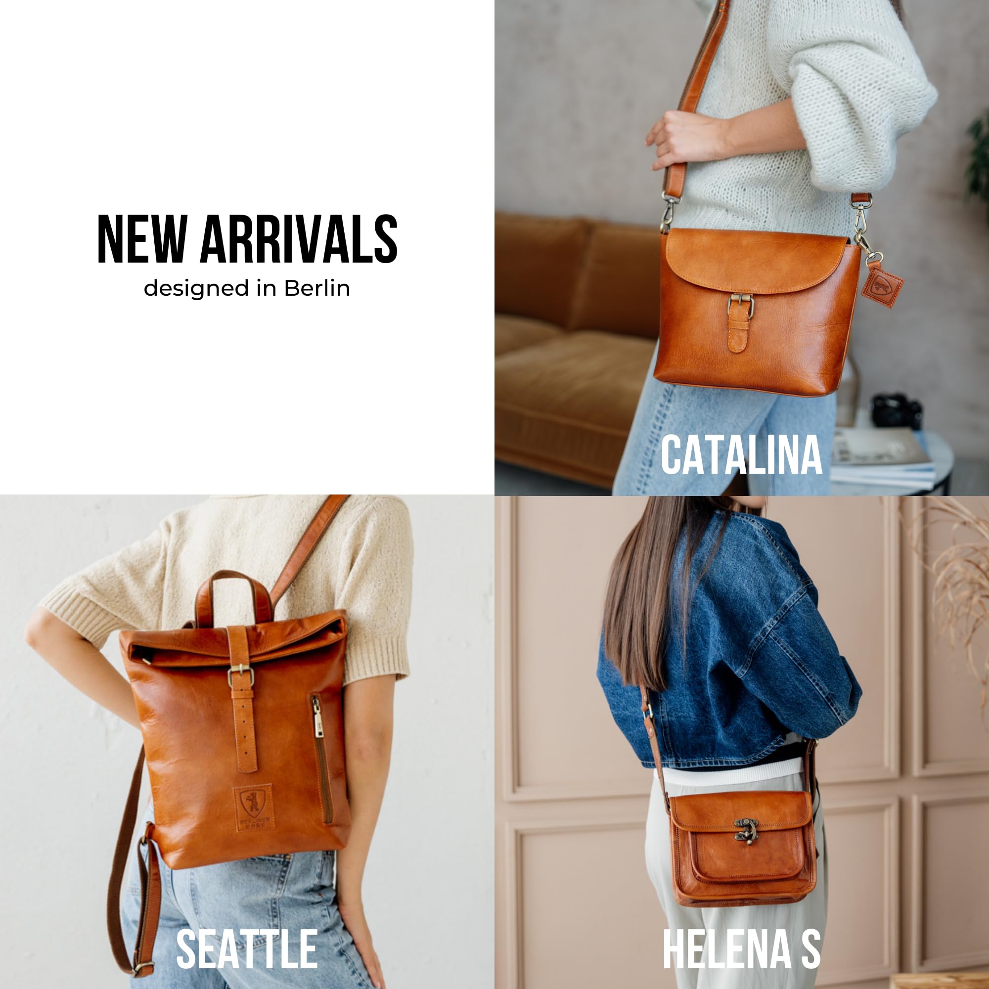 Vintage Leather Shoulder Bag for Women - Brown, Perfect for Daily Use & Travel