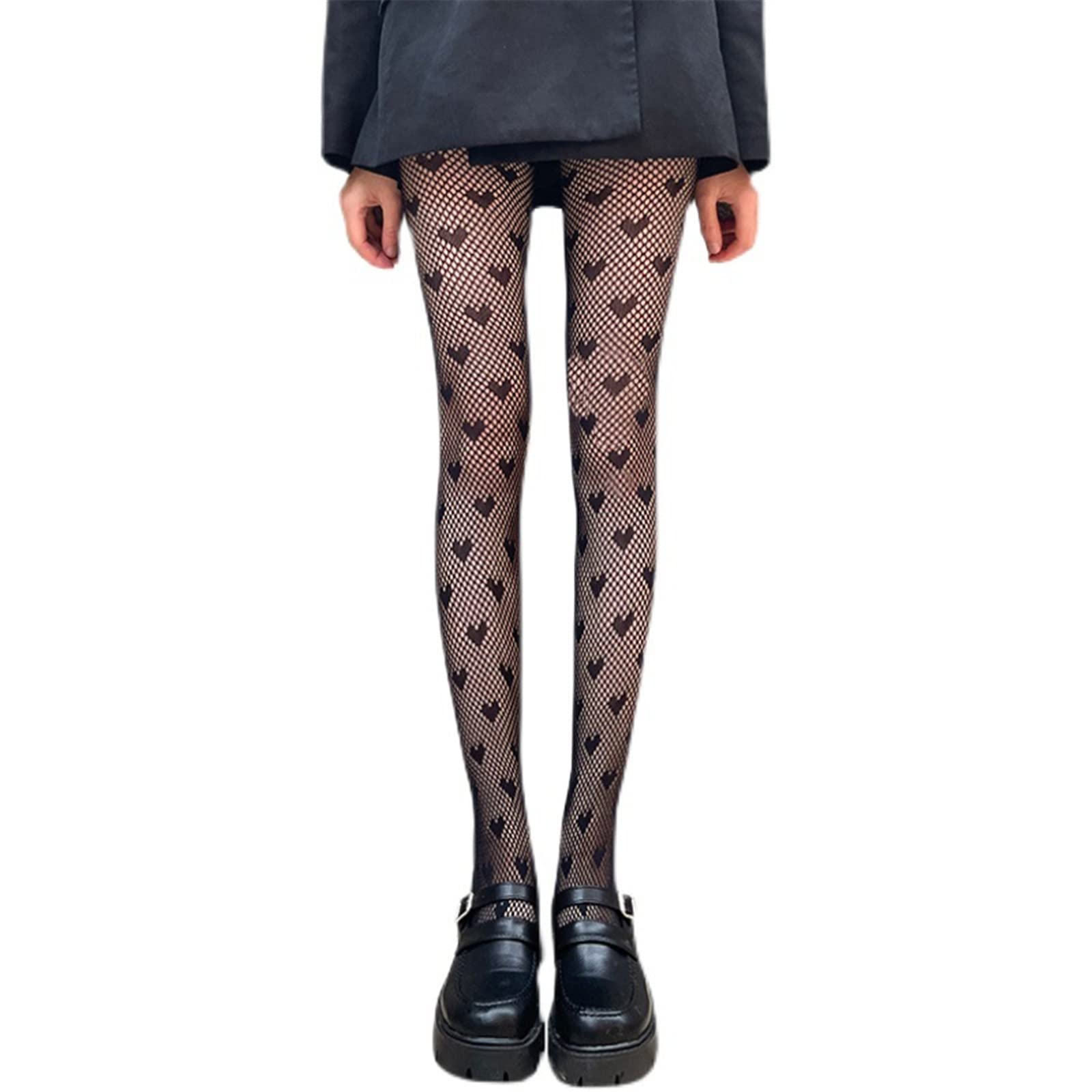 Women's Sheer Tights - Black Reflective Fishnet Stockings with Ultra Shimmery Finish | High Waist Footed Pantyhose for Party, Cosplay & Evening Outfits