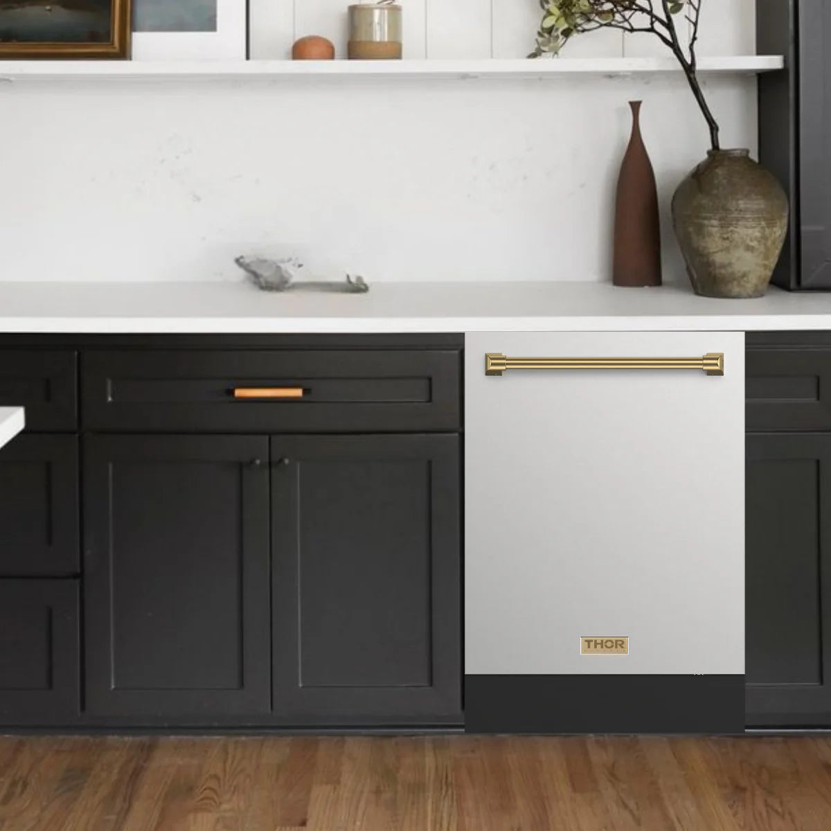 Gordon Ramsay by THOR Kitchen 24 Inch Built-In Dishwasher with Bronze Accents - Energy Star Certified, Ultra Quiet Operation (Model DW24X8BA99 BRZ) - Perfect for Modern Kitchens and Open Concept Homes