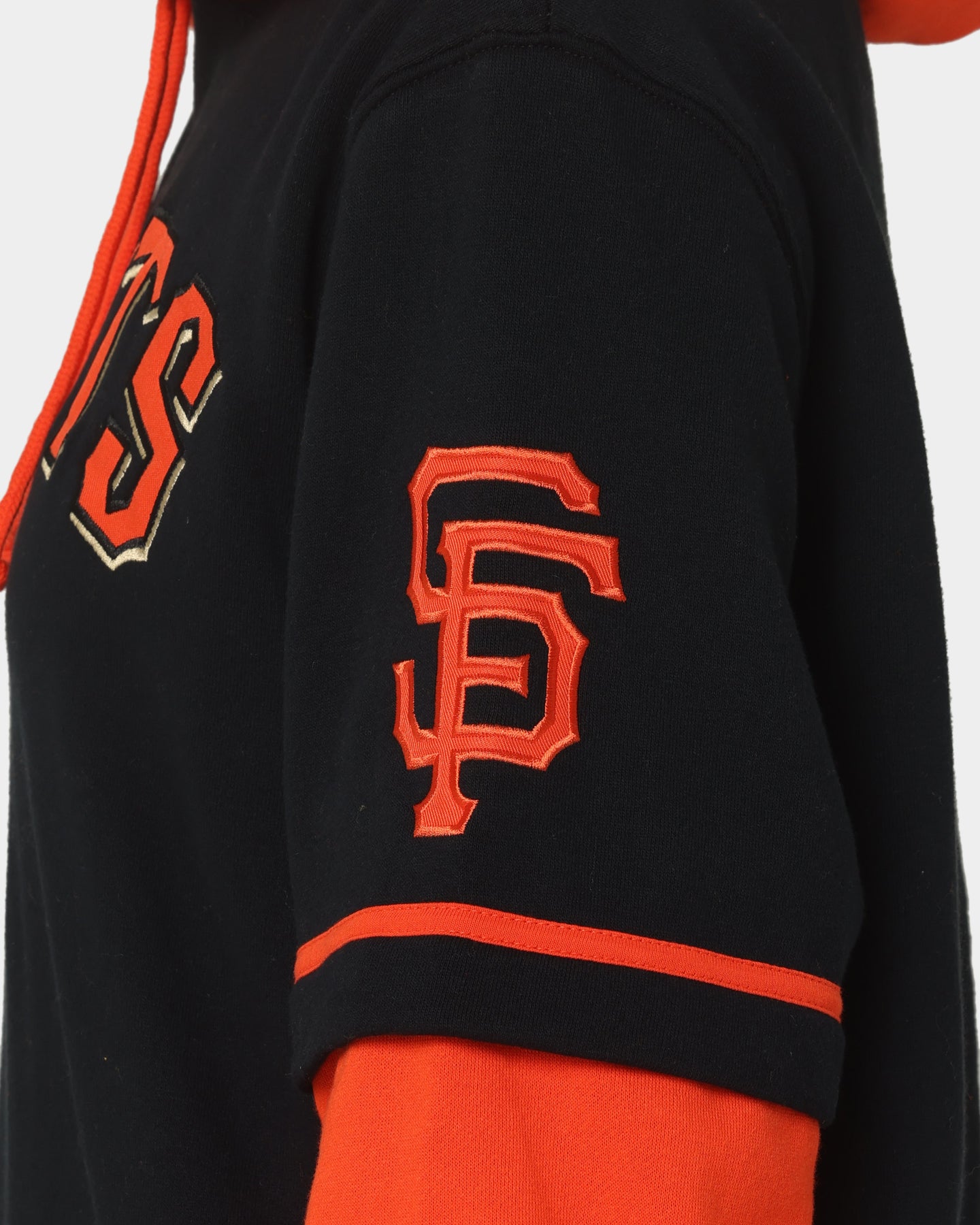 47 Brand San Francisco Giants Shortstop Hoodie - Jet Black - Men's Baseball Fan Apparel for Casual Wear & Game Day Outfits