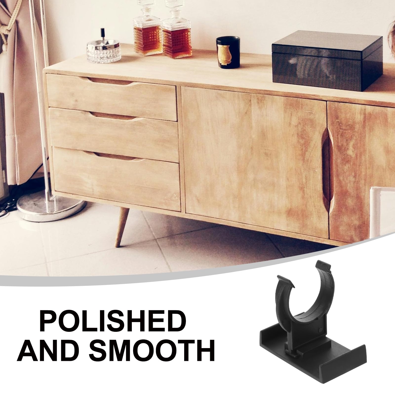 20pcs Adjustable Plastic Cabinet Leveler Toe Kick Clips - Screw-On Leveling Feet for Kitchen Cabinets & Furniture Legs | Durable Snap Connectors for Easy Installation | Perfect for Home Renovation & DIY Projects