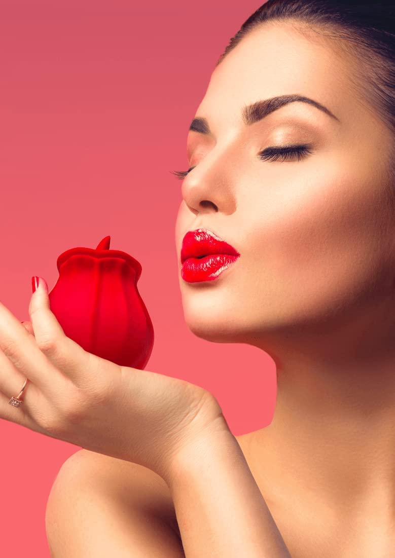 Skins Rose Vibrators & Sex Toys for Women - Lix Rose Buddies Clitoral Stimulator, Waterproof & Rechargeable Adult Toy for Couples & Solo Play - Perfect for Valentine's Day, Anniversary Gifts & Romantic Nights