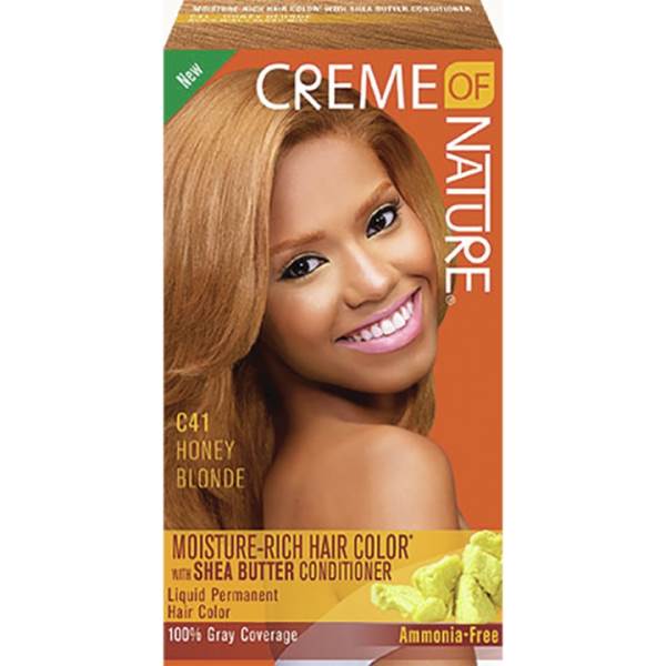 Creme of Nature Moisture Rich Hair Color - Permanent Hair Dye for Natural Black & Brown Shades | Best for Dry, Damaged & Curly Hair at Home Salon Use