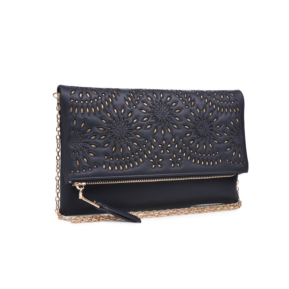 Ellington Embroidered Clutch Bag for Women - Elegant Handmade Evening Purse with Floral Design - Perfect for Weddings, Parties & Special Occasions