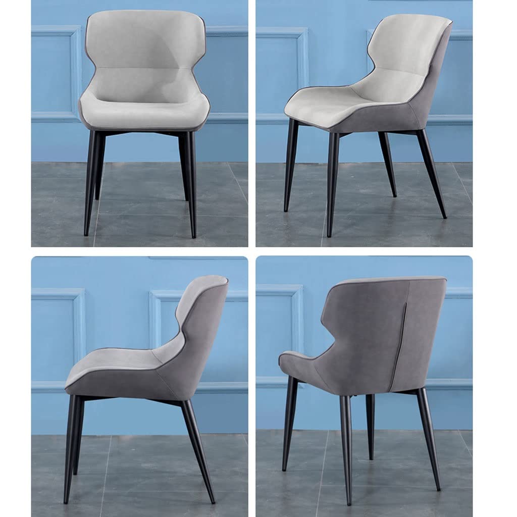 4-Piece Waterproof Leather Dining Chair Set with Carbon Steel Frame - Beige Kitchen, Living Room & Lounge Counter Chairs for Home & Restaurant Use