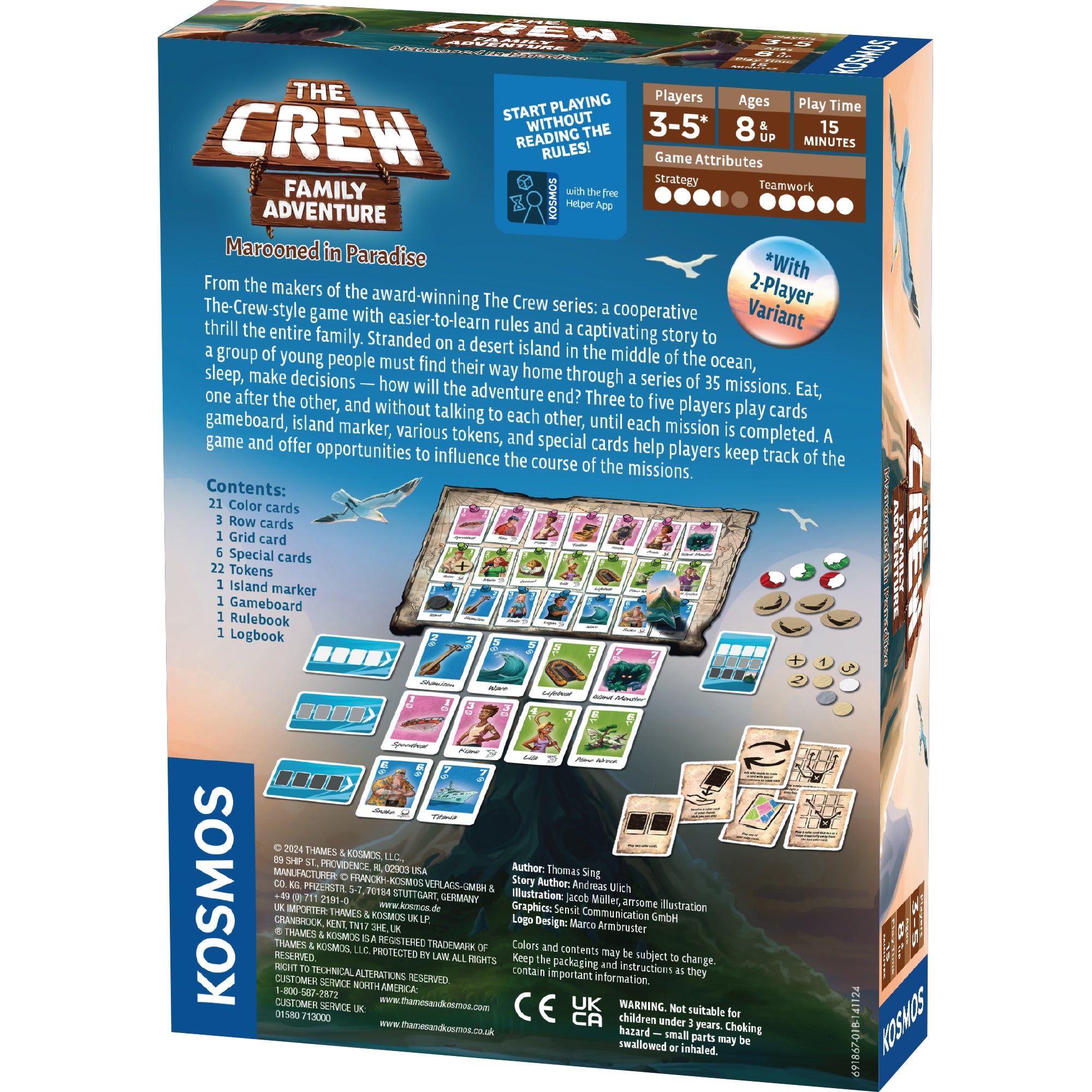 The Crew: Family Adventure - Marooned in Paradise | Exciting Board Game for Family Game Nights & Vacation Entertainment