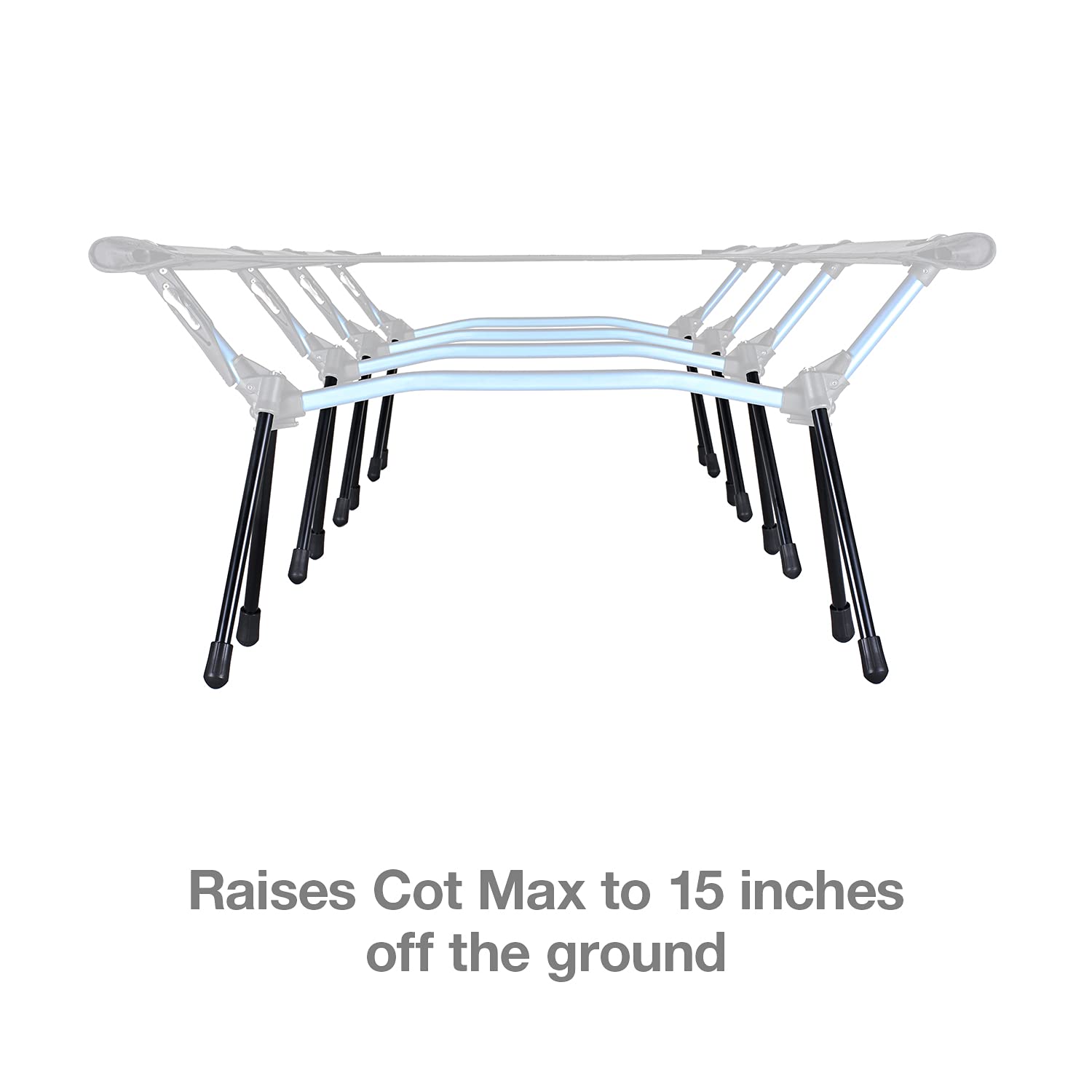 Helinox Cot Max Camping Cot Leg Extenders (Set of 16) - Heavy Duty Support for Outdoor, Backpacking & Travel - Perfect for Tents, RVs & Adventure Trips