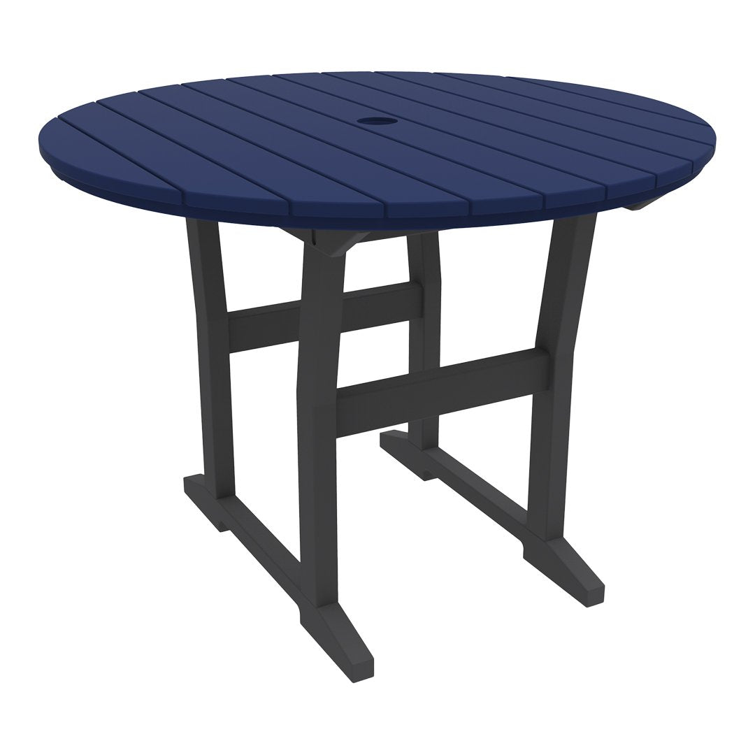 Coastline Cafe Round Dining Table - 36 Inch Modern Kitchen Table for Small Spaces, Breakfast Nook & Apartment - Perfect for Coffee Shops, Restaurants & Home Decor