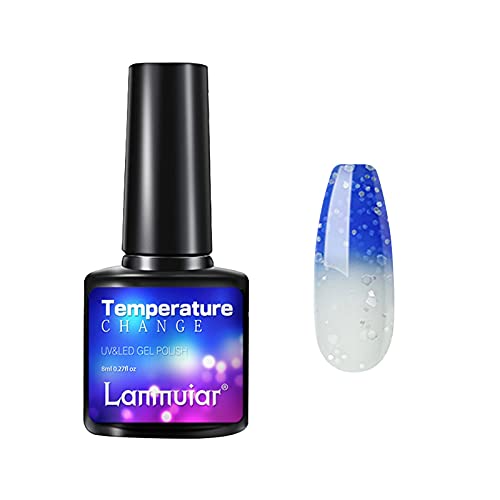 Thermal Color Changing Gel Nail Polish Pen - 5ml & 8ml Nude Shades for Manicure, DIY Nail Art Tools with Press-On Nail Packaging | Perfect for Home Salon, Parties & Special Occasions