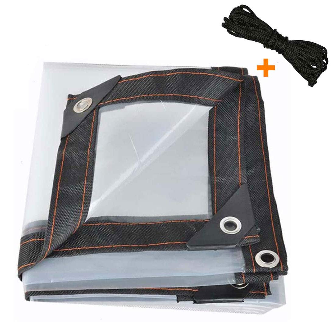 Heavy Duty Waterproof Clear Poly Tarps 20'X26', 5 Mil Thick Tarpaulin with Reinforced Metal Grommets - Multipurpose Protective Cover for Nursery, Greenhouse, Garden, Camping, Construction & Outdoor Use