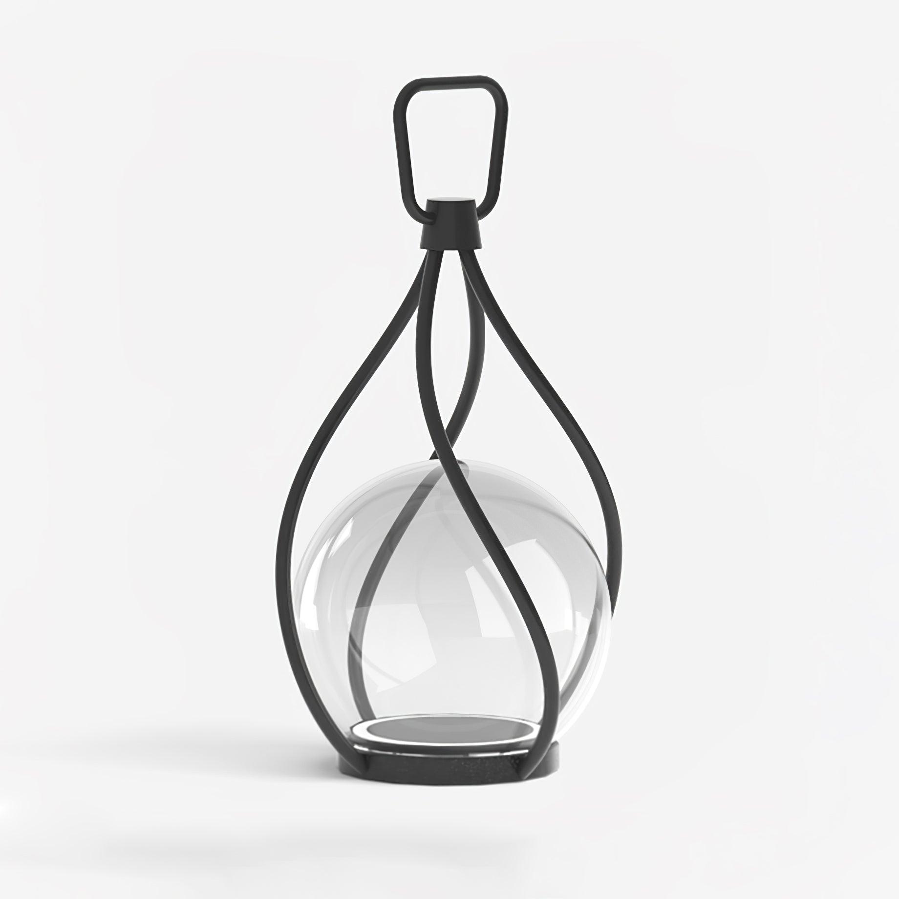 Eclisse Orb Lantern - Rechargeable LED Table Lamp for Indoor/Outdoor Use - Perfect for Camping, Patio, and Home Decor