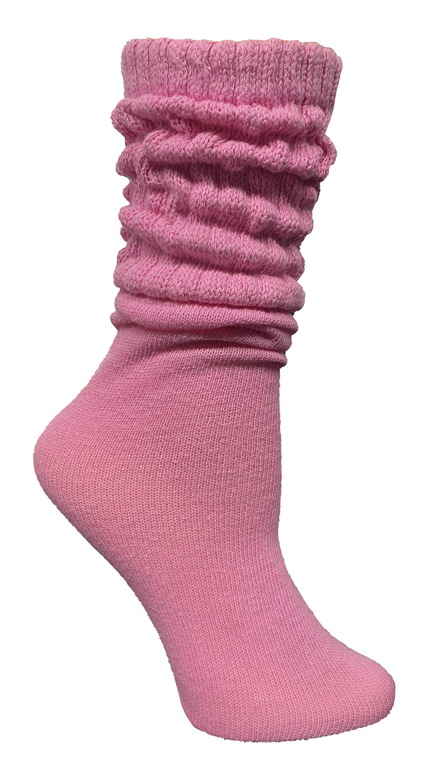 Yacht & Smith 60 Pack Women's Cotton Slouch Socks - Soft Knee High Boot Socks for Women | Perfect for Winter, Boots & Casual Outfits
