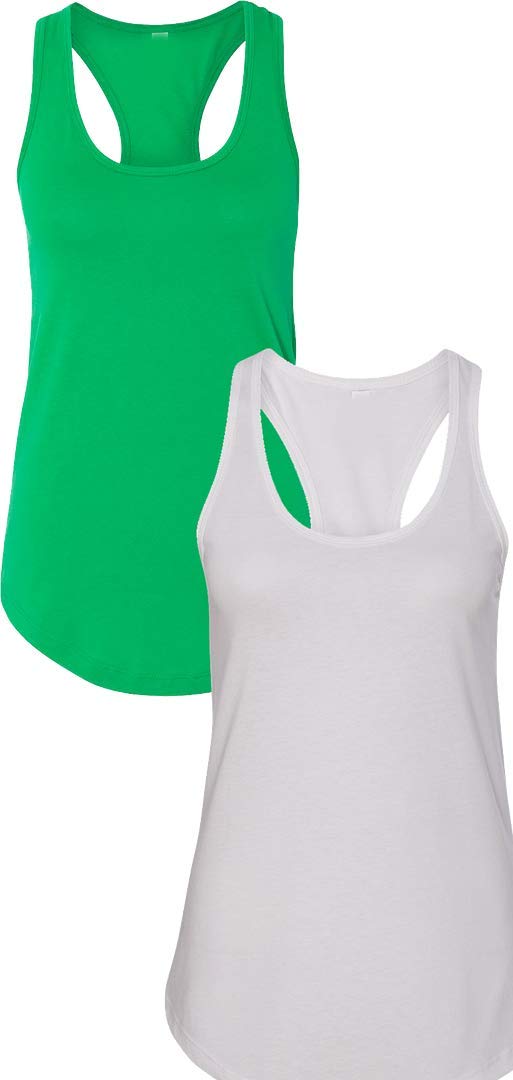 Next Level Apparel Women's Slim Fit Racerback Tank Top - Soft Breathable Workout Shirt for Yoga, Running & Gym