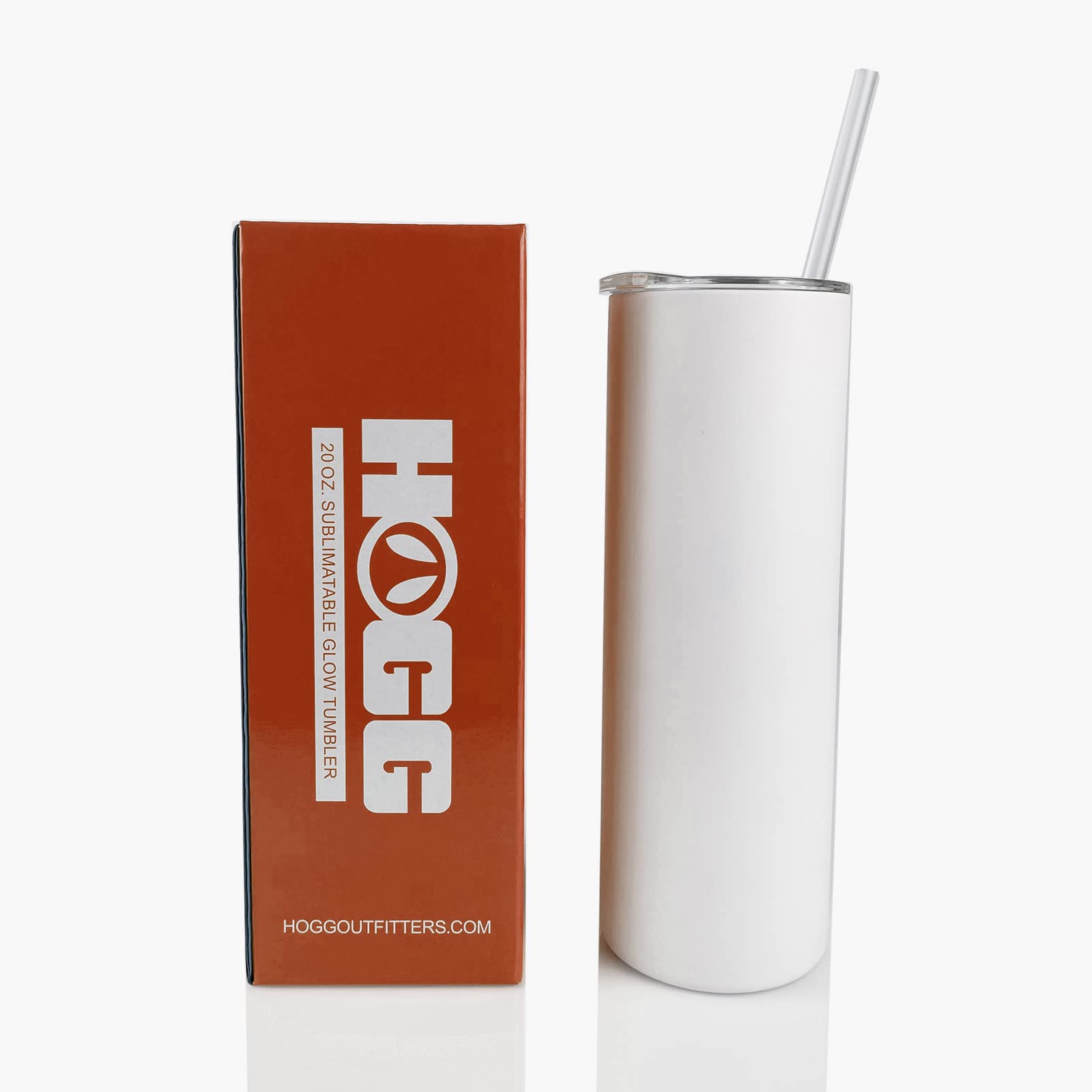 20oz Sublimation Glow in the Dark Tumbler (24-Pack) - Red Glow Blank Tumblers for Custom Designs | Bulk Insulated Cups for Parties, Promotions & Gifts | Glows After Light Exposure
