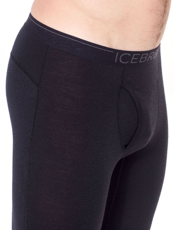 Icebreaker 200 Oasis Legging with Fly for Men - Moisture-Wicking, Odor-Resistant Hiking & Travel Pants for Outdoor Adventures