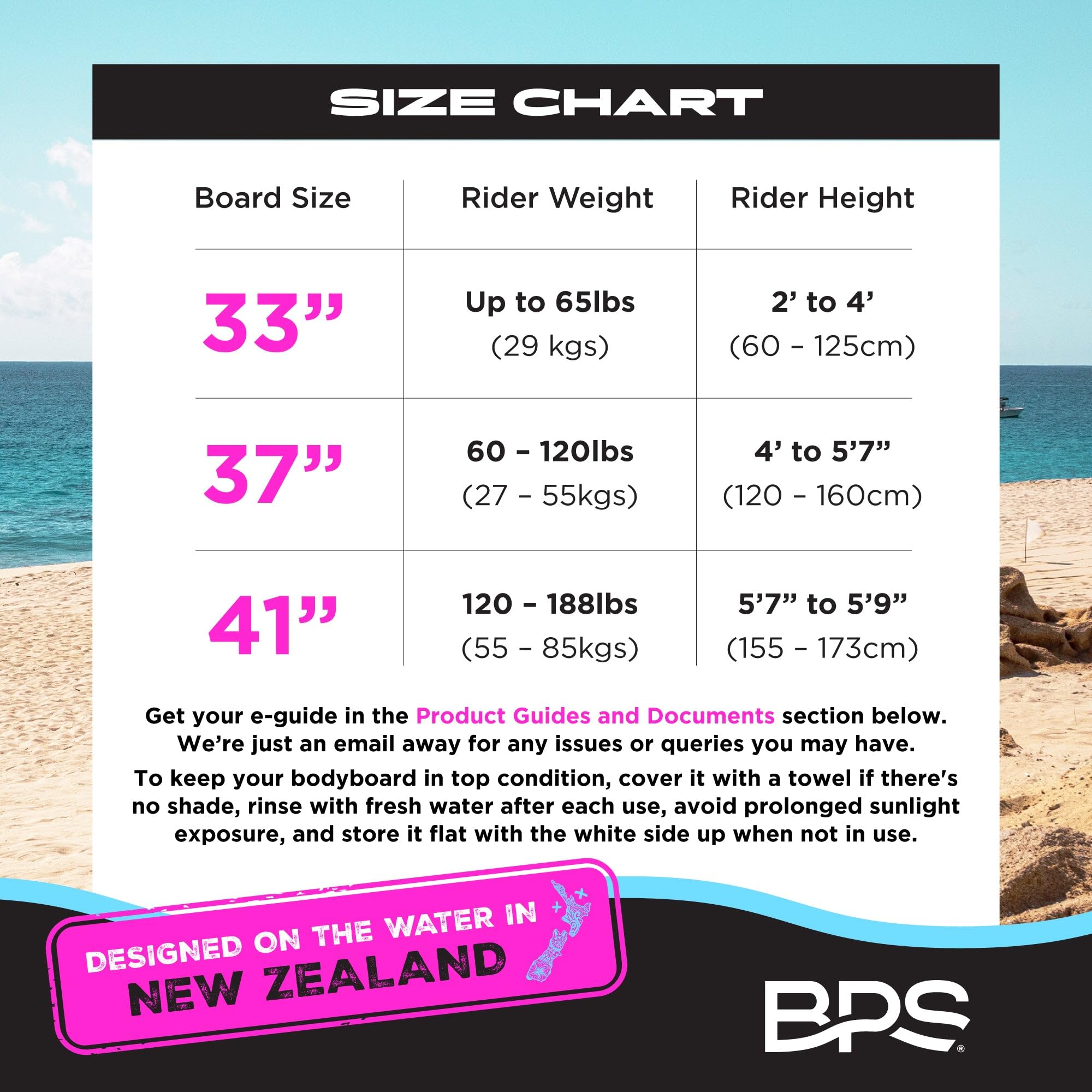 Wave Weapon Body Board for All Wave Conditions - Lightweight EPS Core & HDPE Slick Bottom Surfboard with Wrist Leash & Plug - Perfect for Beach, Pool & Ocean Waves - Kids & Adults Bodyboarding Gear