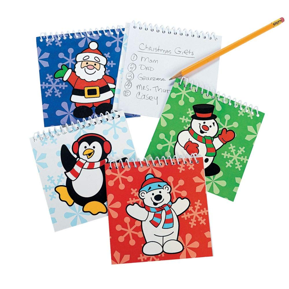 Spiral Notepads for Kids - Fun Holiday Themed Stationery & Memo Pads - Perfect for School, Gifts & Creative Writing