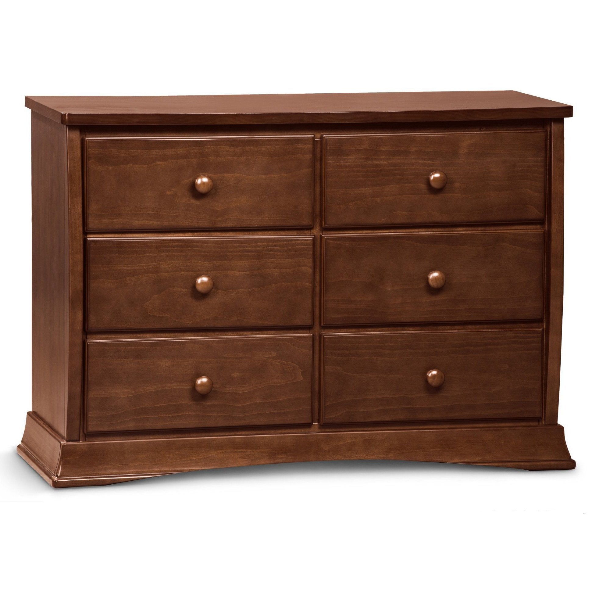Stylish Bentley 6-Drawer Wooden Dresser for Bedroom - Modern Storage Chest with Smooth Gliding Drawers | Perfect for Master Bedroom, Guest Room & Nursery Organization