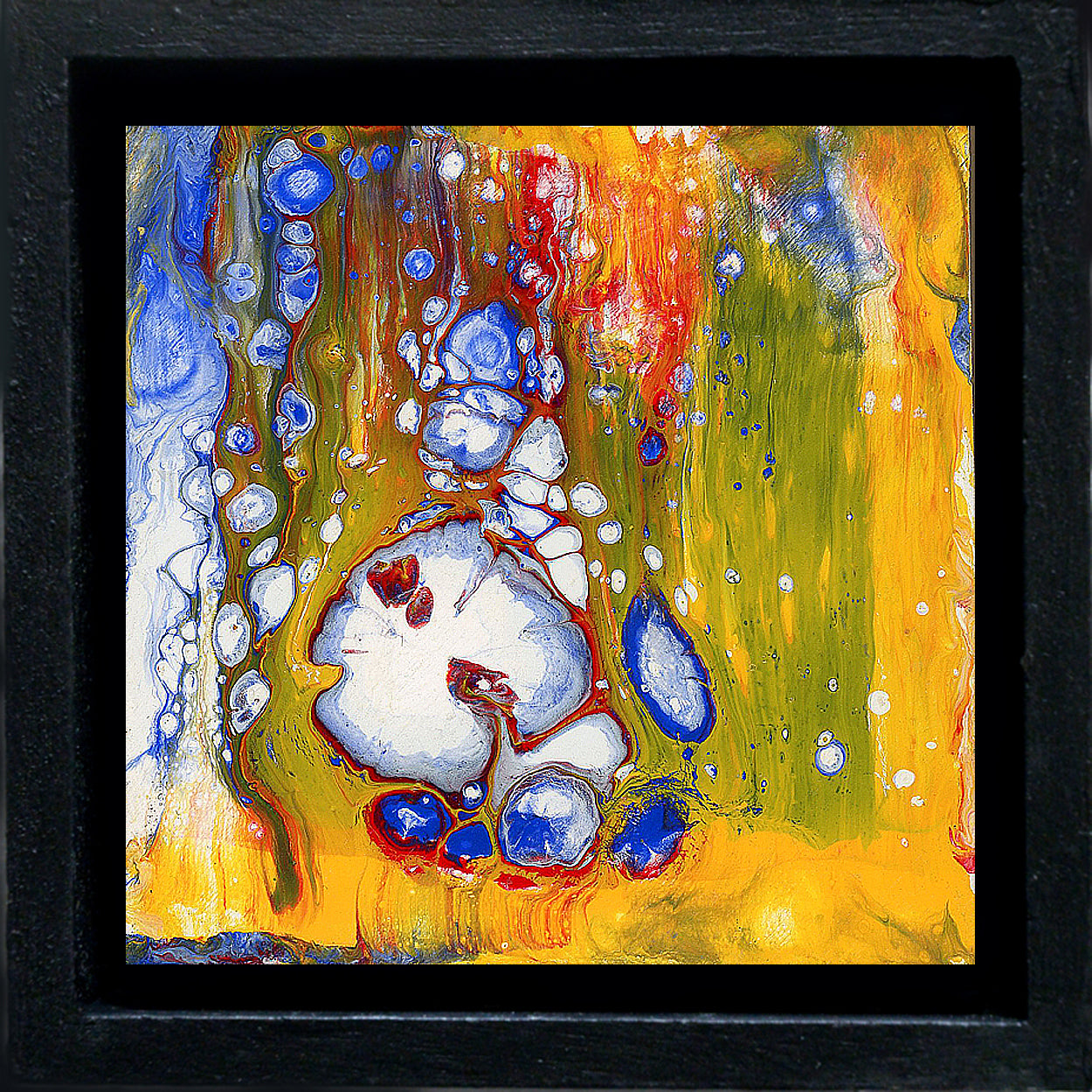 Anthony Ciambella: Framed 4x4 Acrylic on Panel Painting - Perfect for Home Decor, Office Art & Gift Giving