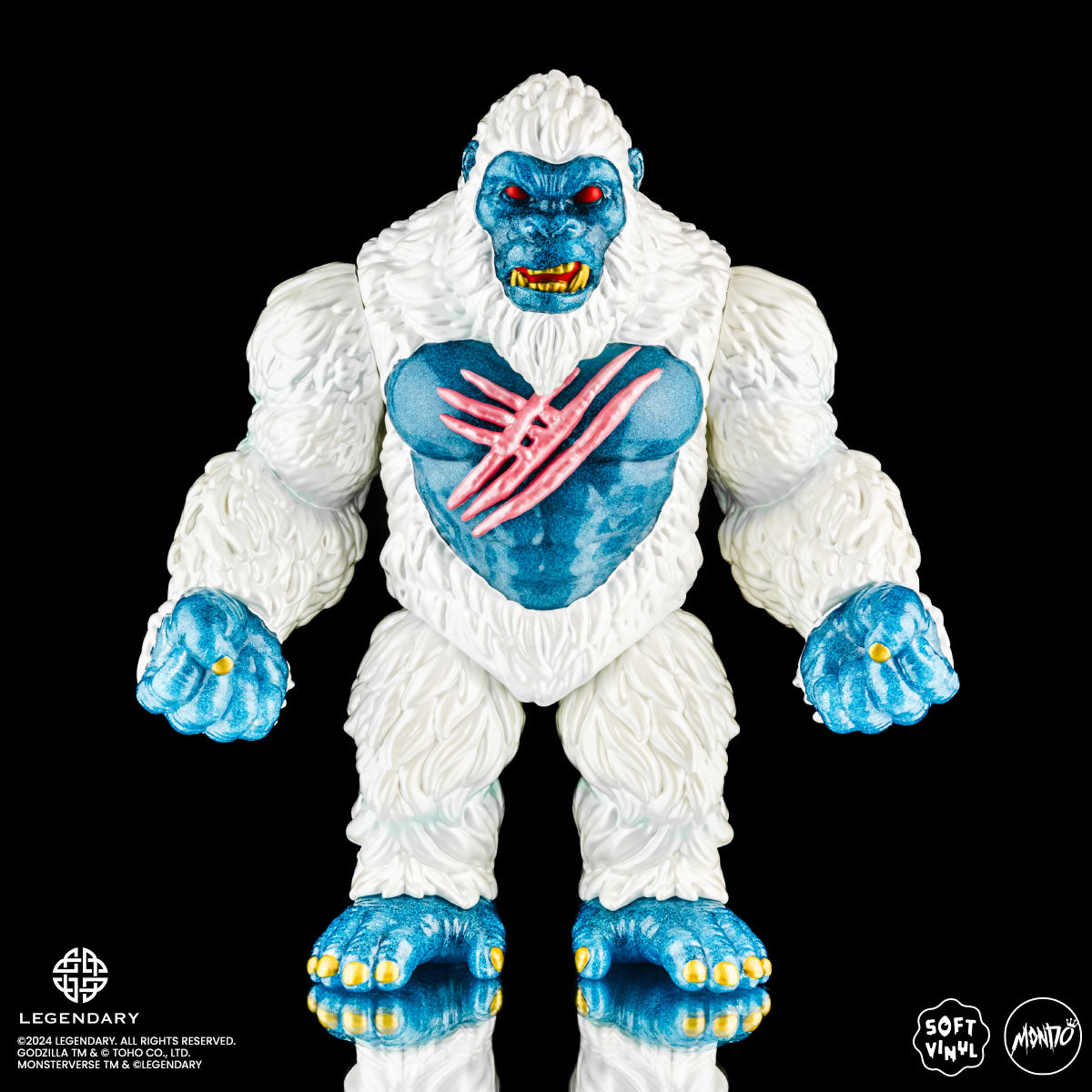 Godzilla x Kong: The New Empire Kong Soft Vinyl Figure - Primal Frost Variant Collectible Toy for Movie Fans & Pop Culture Enthusiasts | Perfect for Display, Gifts, and Anime Collections