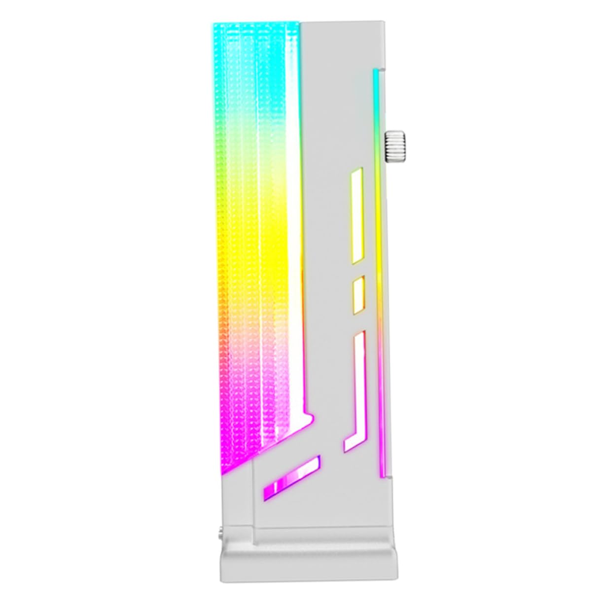 Gatuida Sturdy GPU Support Bracket - Magnetic Graphics Card Holder for PC Case, Anti-Slip Design, White - Perfect for Gaming Rigs & Workstation PCs
