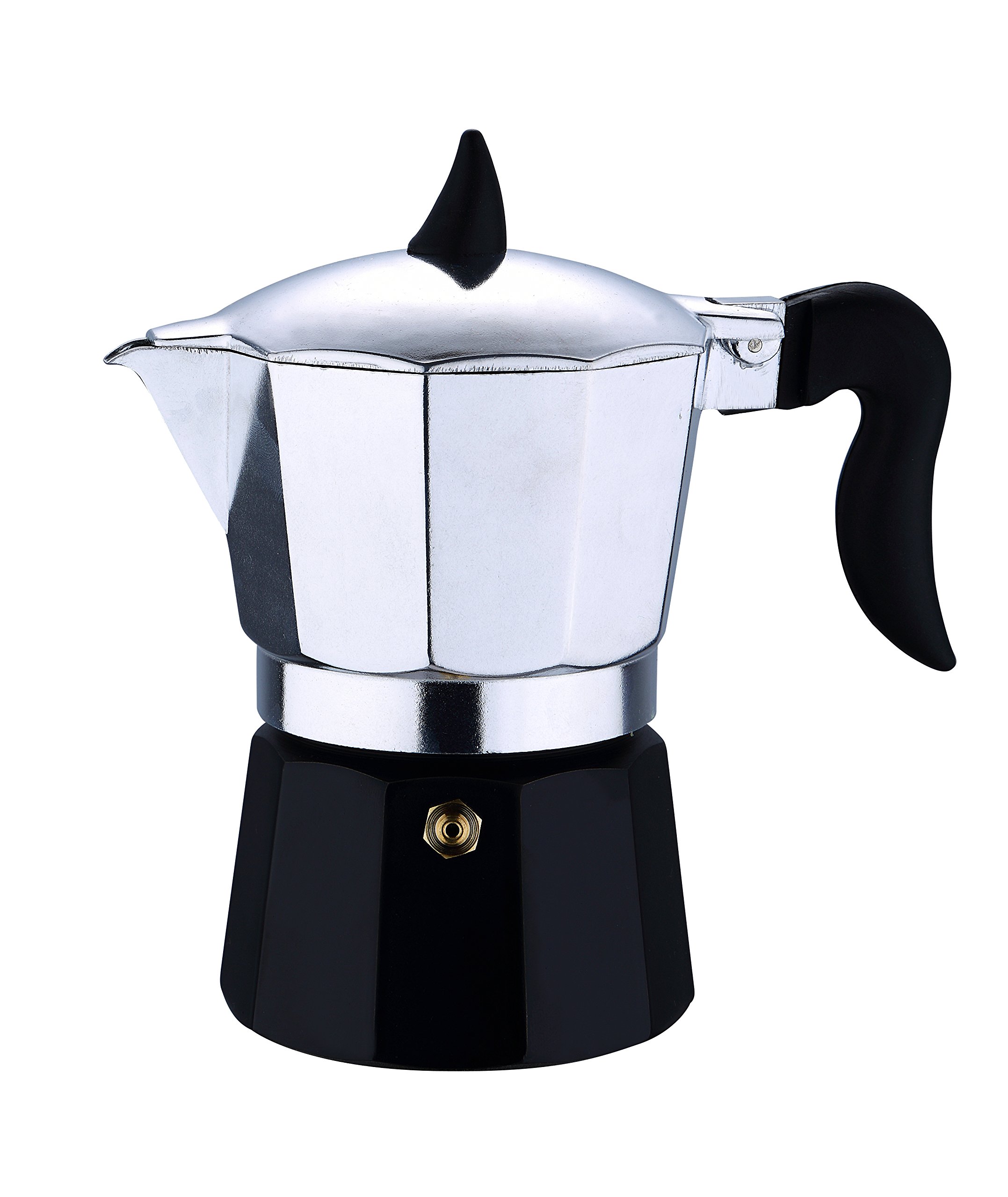 Premium Chess Coffee Maker - Silver & Black Stainless Steel, 3 Cup Capacity - Perfect for Home, Office & Travel Use