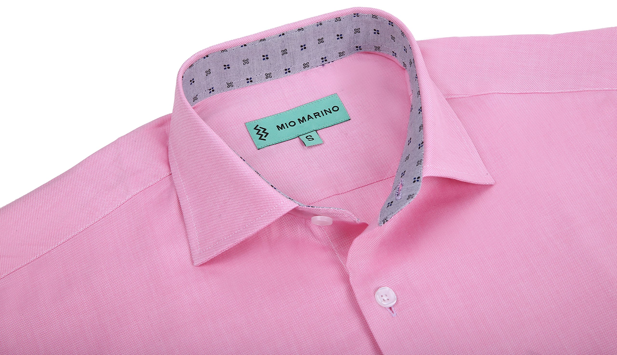 Premium Mio Marino Men's Long Sleeve Dress Shirts | Slim Fit Formal & Casual Cotton Shirt for Business, Office, and Special Occasions