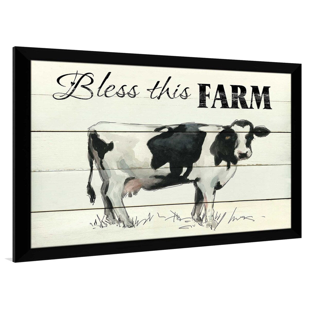 Bless This Farm by Carol Robinson - High-Quality Acrylic Wall Art Print - Perfect for Farmhouse Decor, Country Kitchen, or Rustic Home Office