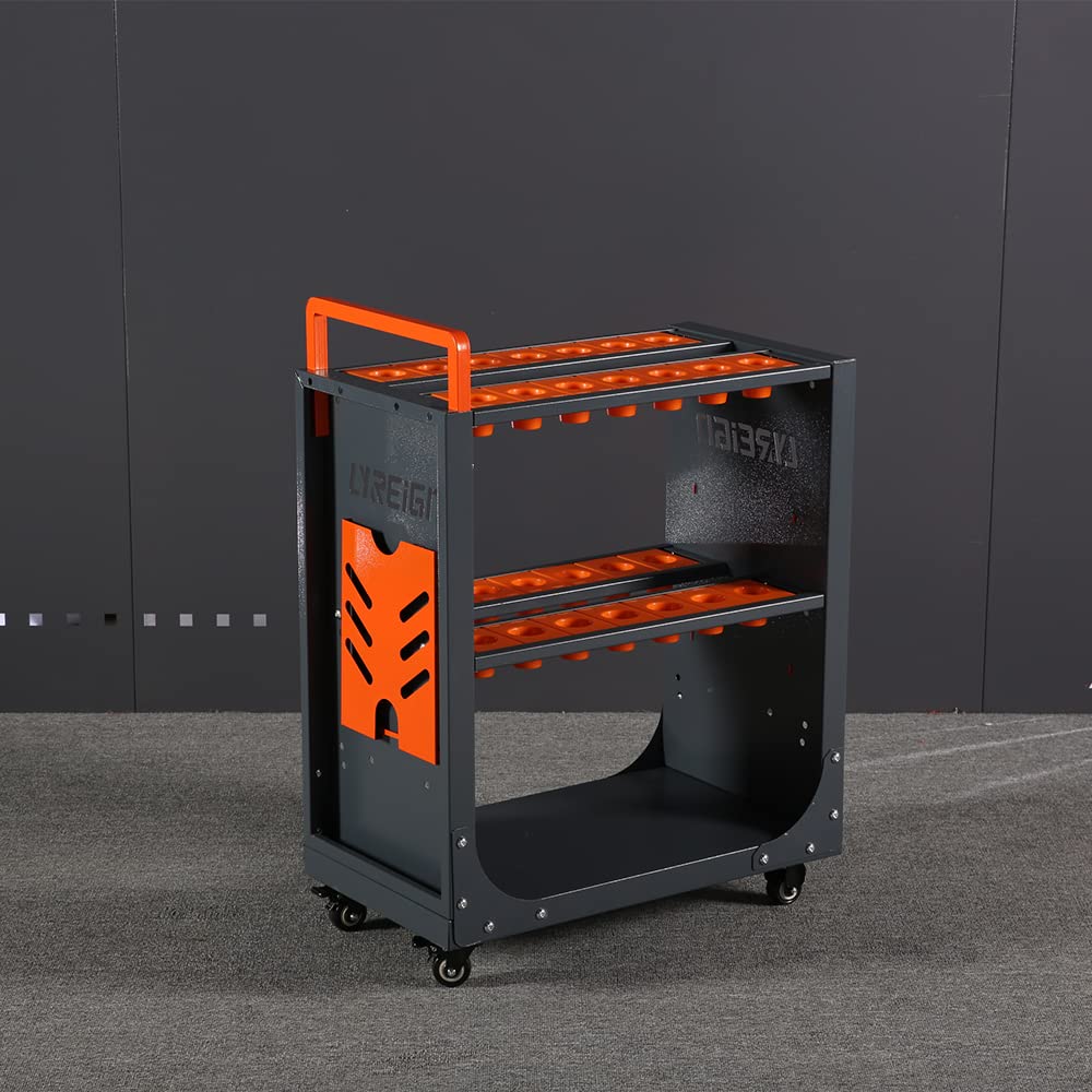 BT40 Tool Cart - Mobile CNC Tool Storage Cart with Multi-Function Design | Heavy Duty CNC Machine Tool Holder for HSK63-16-28CAP | Workshop & Factory Organization Solution