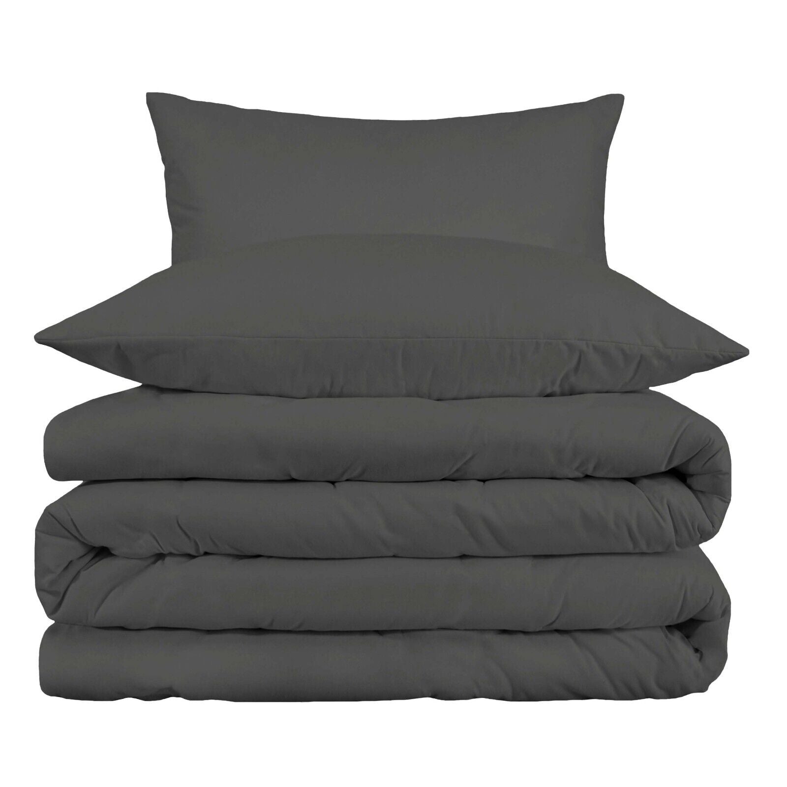 1000 Thread Count Egyptian Cotton Solid Duvet Cover Set - Luxury Bedding for Master Bedroom & Guest Room - Soft Breathable Duvet Cover for All Seasons