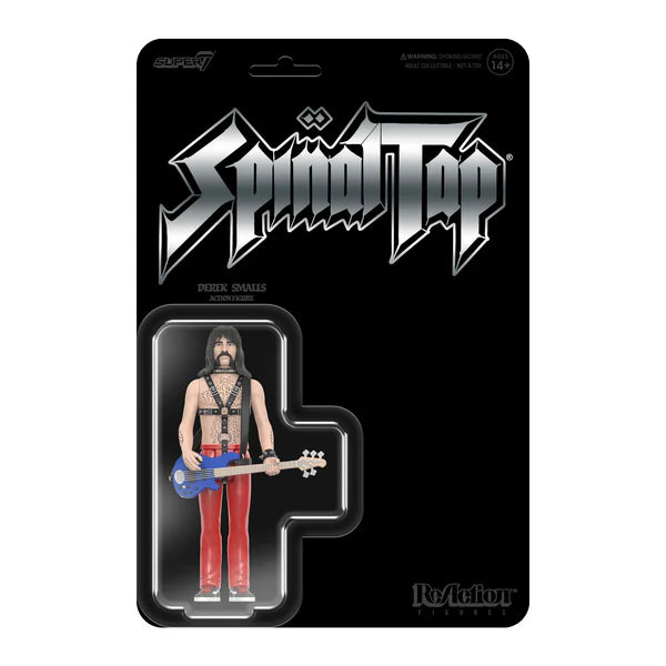 Super7 Derek Smalls Spinal Tap ReAction Figure - Collectible Music Movie Toy for Fans & Gift Idea - Perfect for Display, Gifting & Pop Culture Enthusiasts