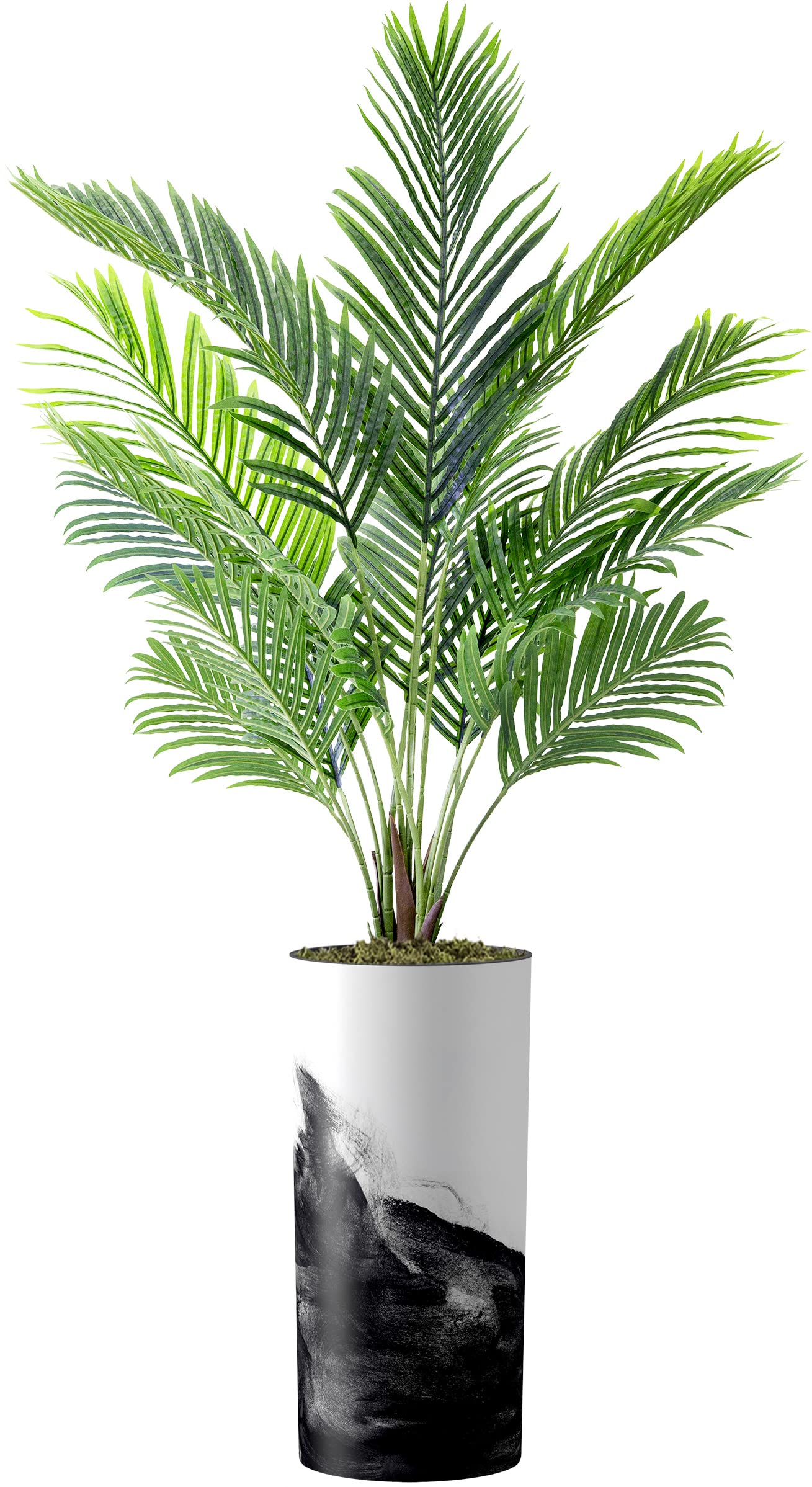 Artificial Areca Palm Silk Tree in Modern Planter - 66