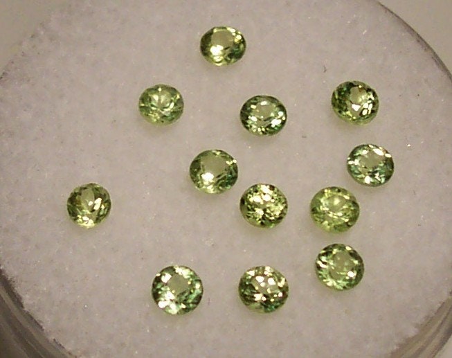 Wholesale Natural Genuine Arizona Peridot Gemstone - 2mm to 8mm Round Cut VVS Loose Stones - August Birthstone for Jewelry Making, Engagement Rings & Healing Crystals