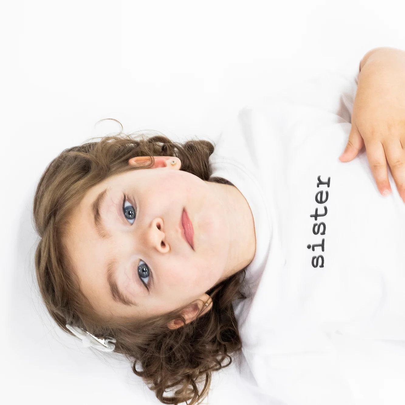 Baby, Toddler & Kids Sister T-Shirts - Soft Cotton Sibling Matching Outfits for Family Photos & Special Occasions