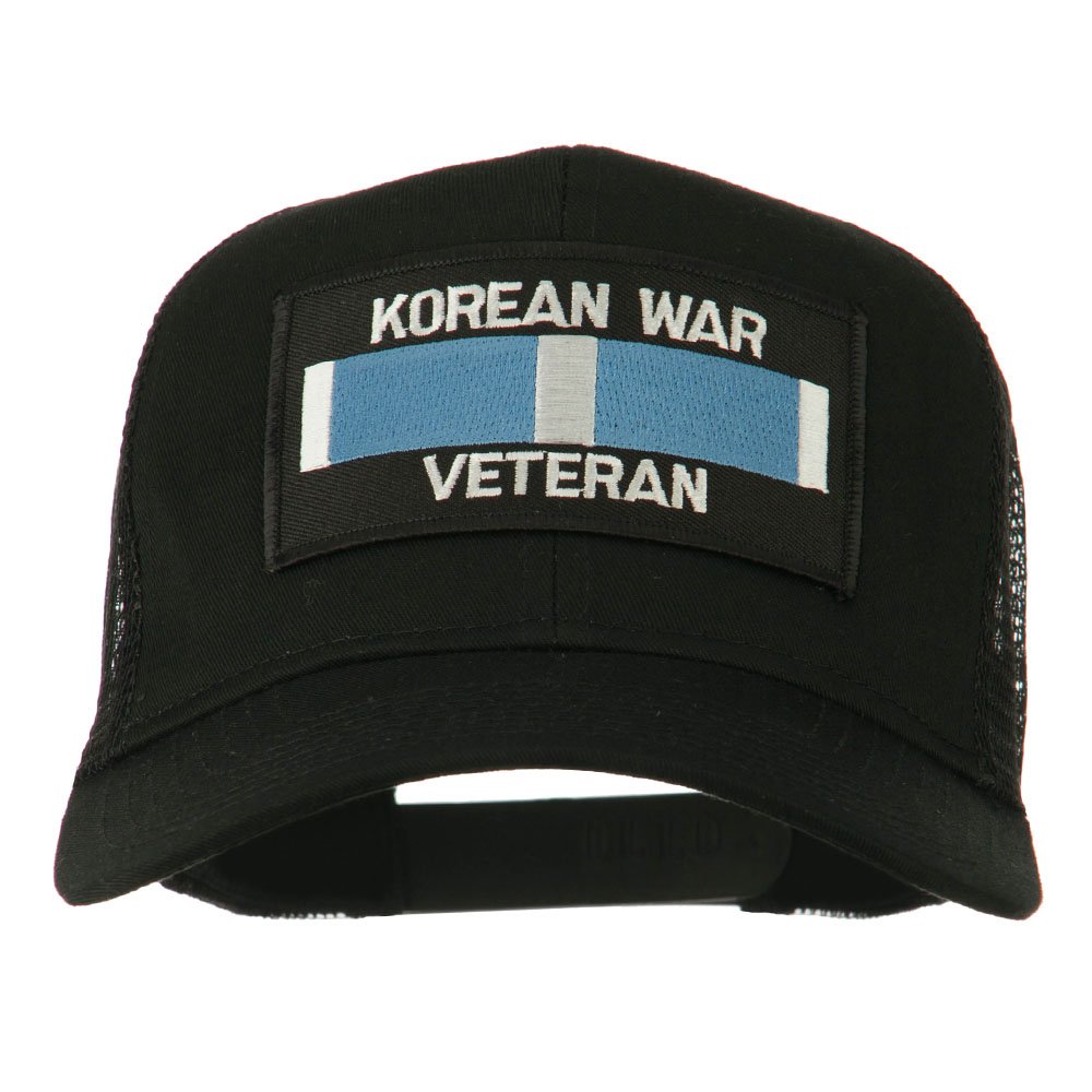Korean War Veteran Embroidered Mesh Cap - Adjustable Military Hat for Men & Women - Perfect for Veterans Day, Memorial Day & Patriotic Events