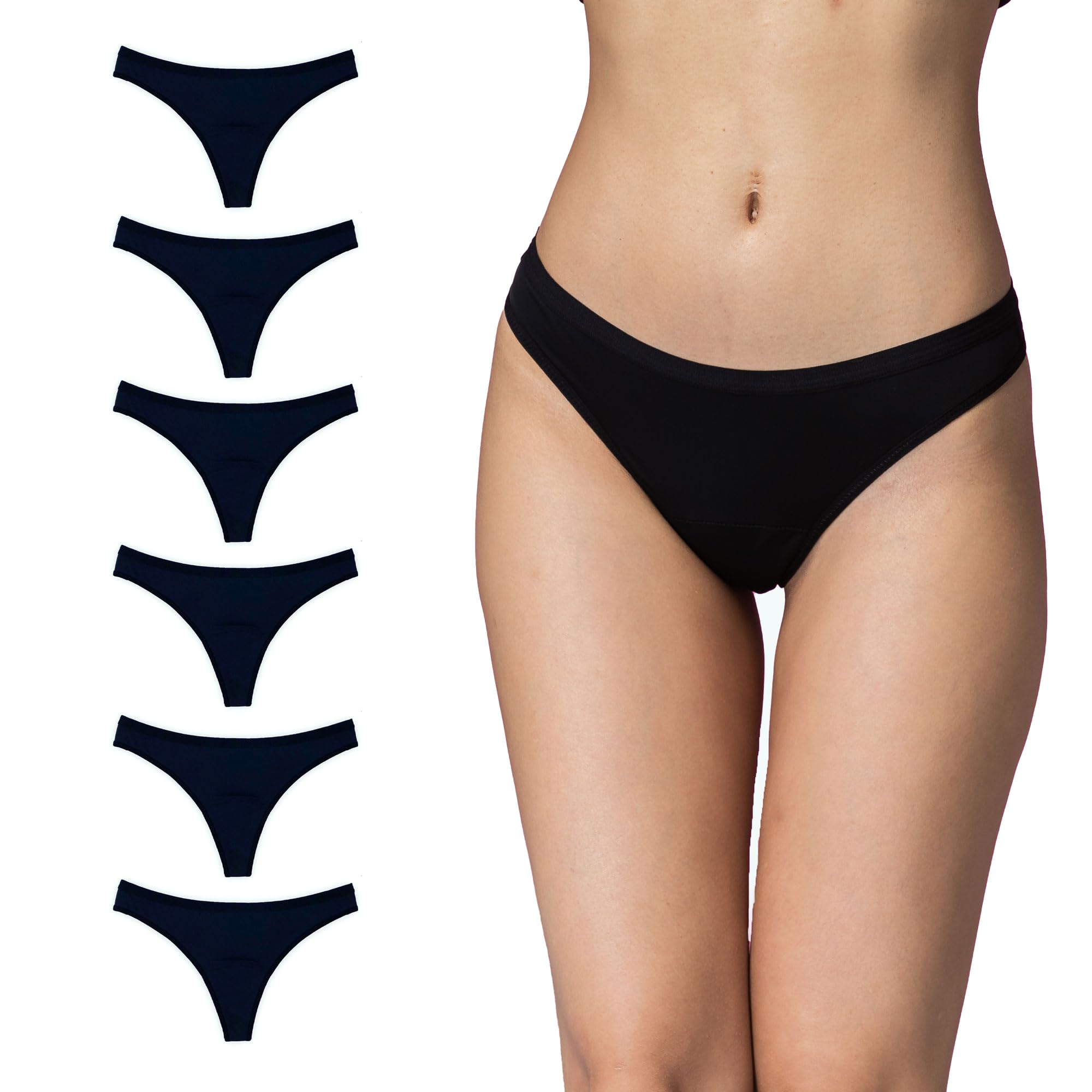 Shero Leakproof Thong Underwear for Women & Teens - Period, Maternity & Postpartum Panties with Odor & Moisture Control | Comfortable for Daily Wear, Post-Surgery & Active Lifestyles