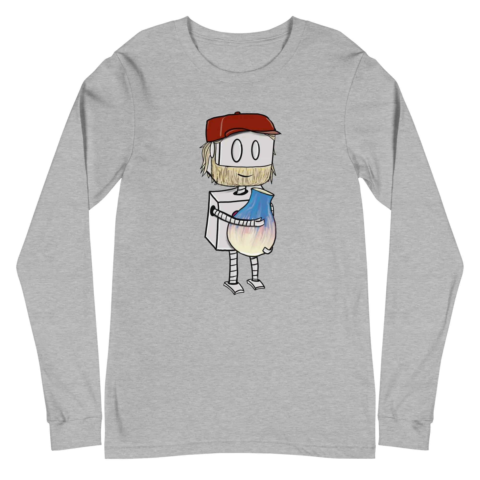 Adorable Potter Robot Long Sleeve T-Shirt (Dan's Version) - Cute Graphic Tee for Kids & Adults - Perfect for Casual Wear, Cosplay & Potter Fans