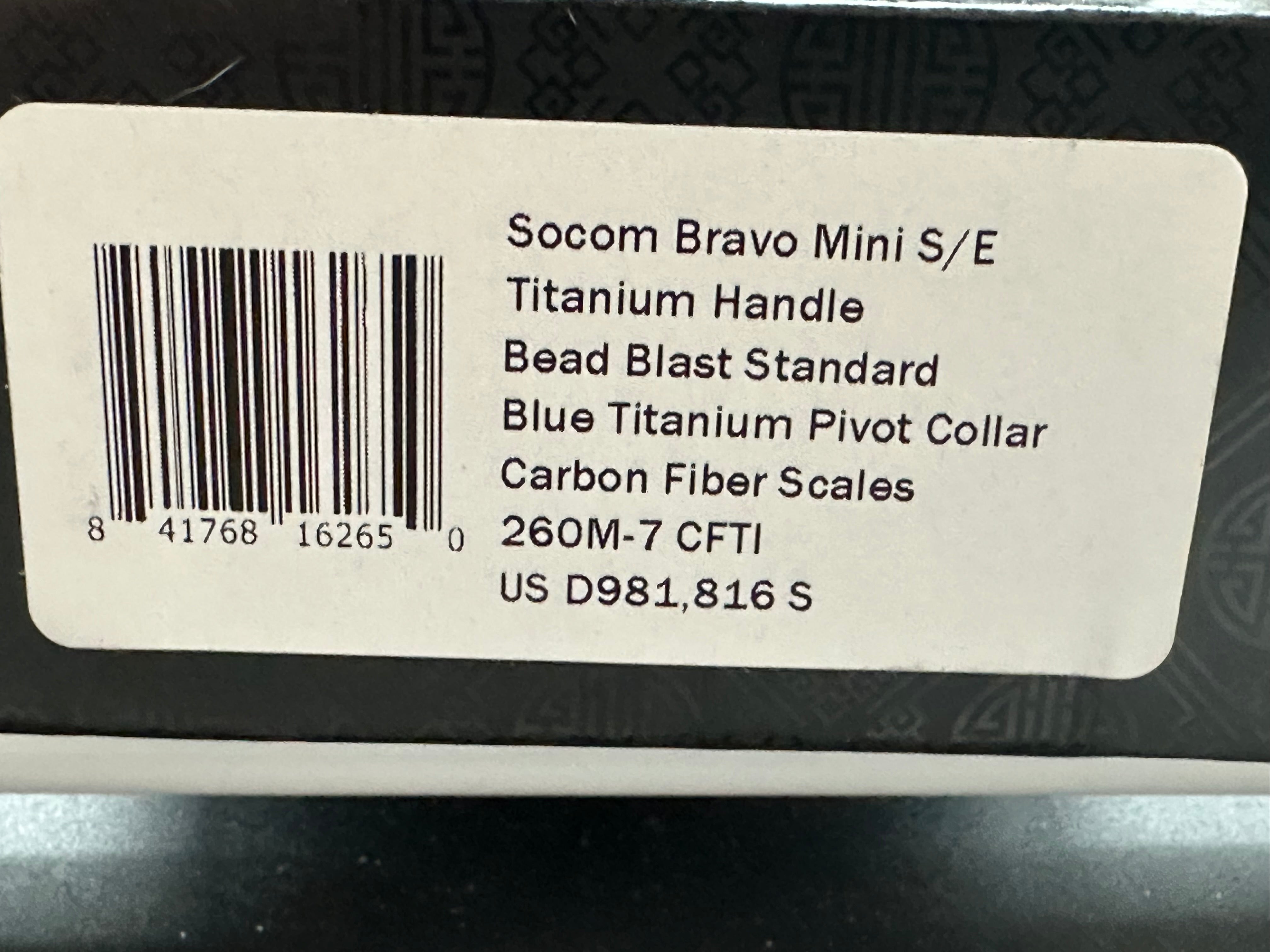 SOCOM Bravo Mini S/E Tactical Folding Knife - Compact EDC Pocket Knife for Outdoor, Camping, Survival & Everyday Carry