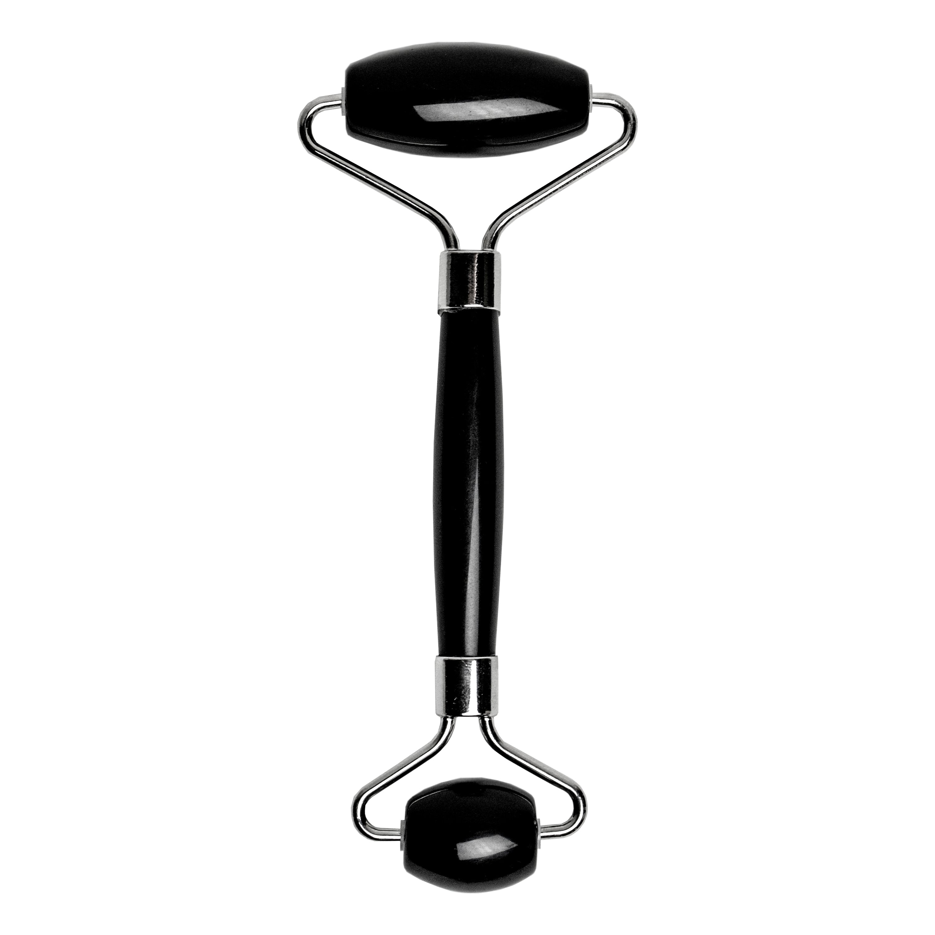 Alder New York Black Obsidian Face Roller for Gua Sha & Facial Massage – Reduce Puffiness & Boost Glow | Skincare & Self-Care Essential