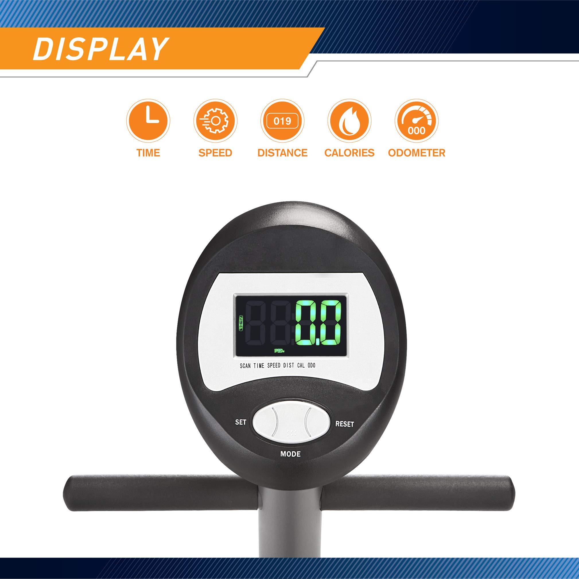Marcy Adjustable Magnetic Resistance Exercise Bike - Indoor Cycling Bike for Cardio Workout & Home Fitness Training | Perfect for Small Spaces & Apartment Workouts