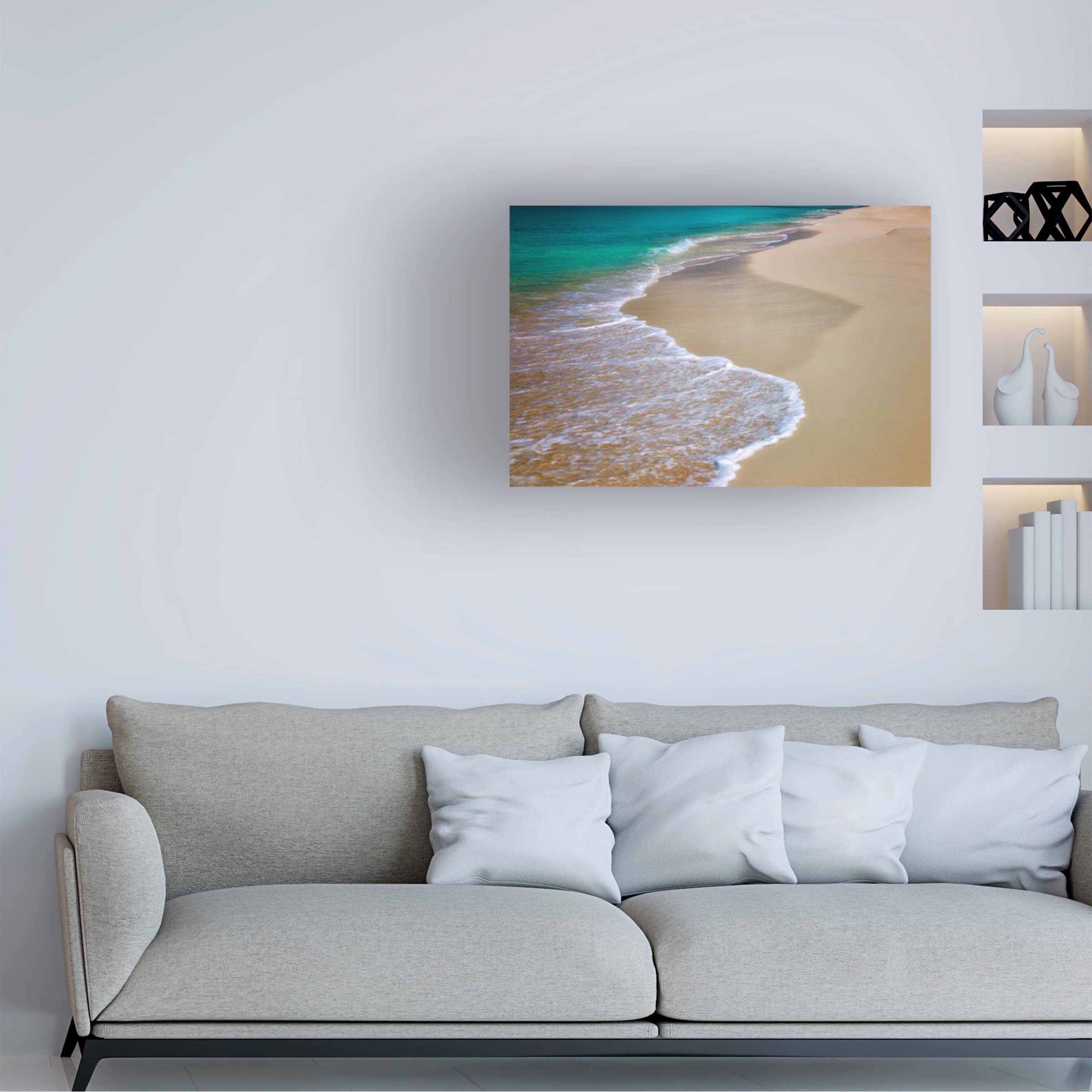 Dennis Frates 'Beach 18' Canvas Wall Art Print - Coastal Decor for Living Room, Bedroom & Office - Trademark Fine Art Collection