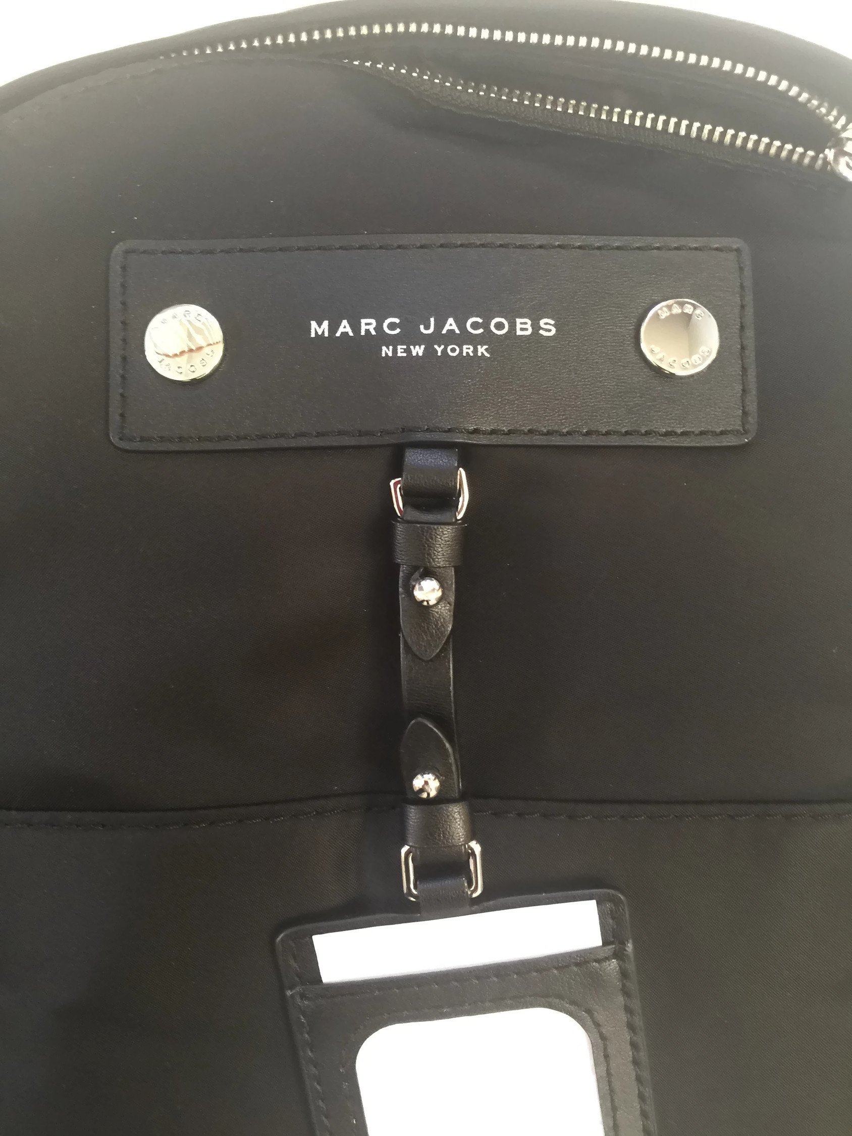 Marc Jacobs Nylon Backpack for Women & Men - Large Black Water-Resistant Travel Backpack for School, Work, Gym & Outdoor Adventures