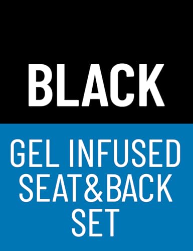 C. Black Gel Infused Seat & Back Set